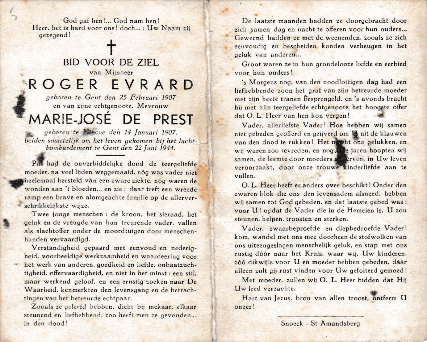 Evard Roger & De Prest Marie-José