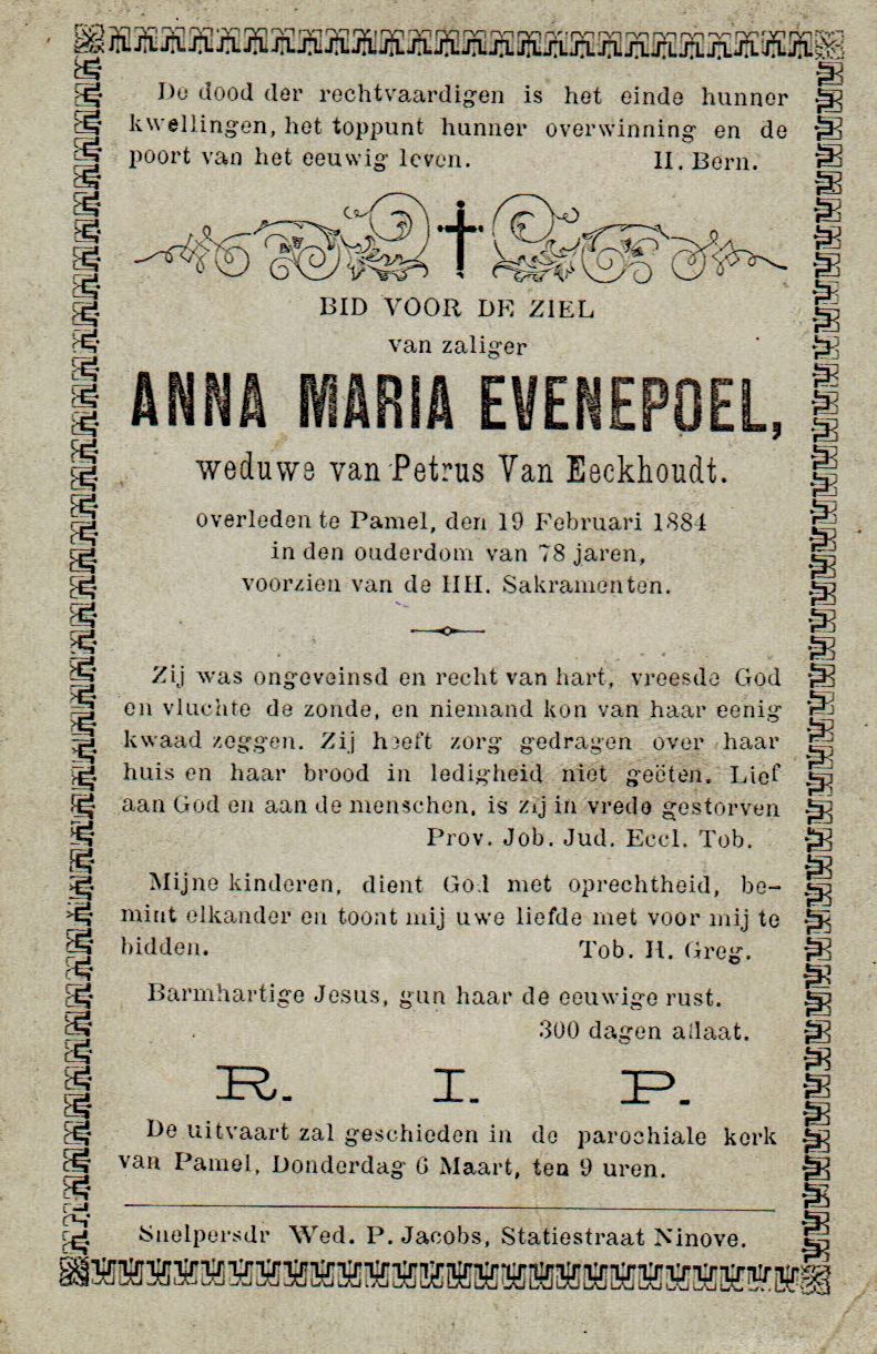 Evenepoel Anna Maria