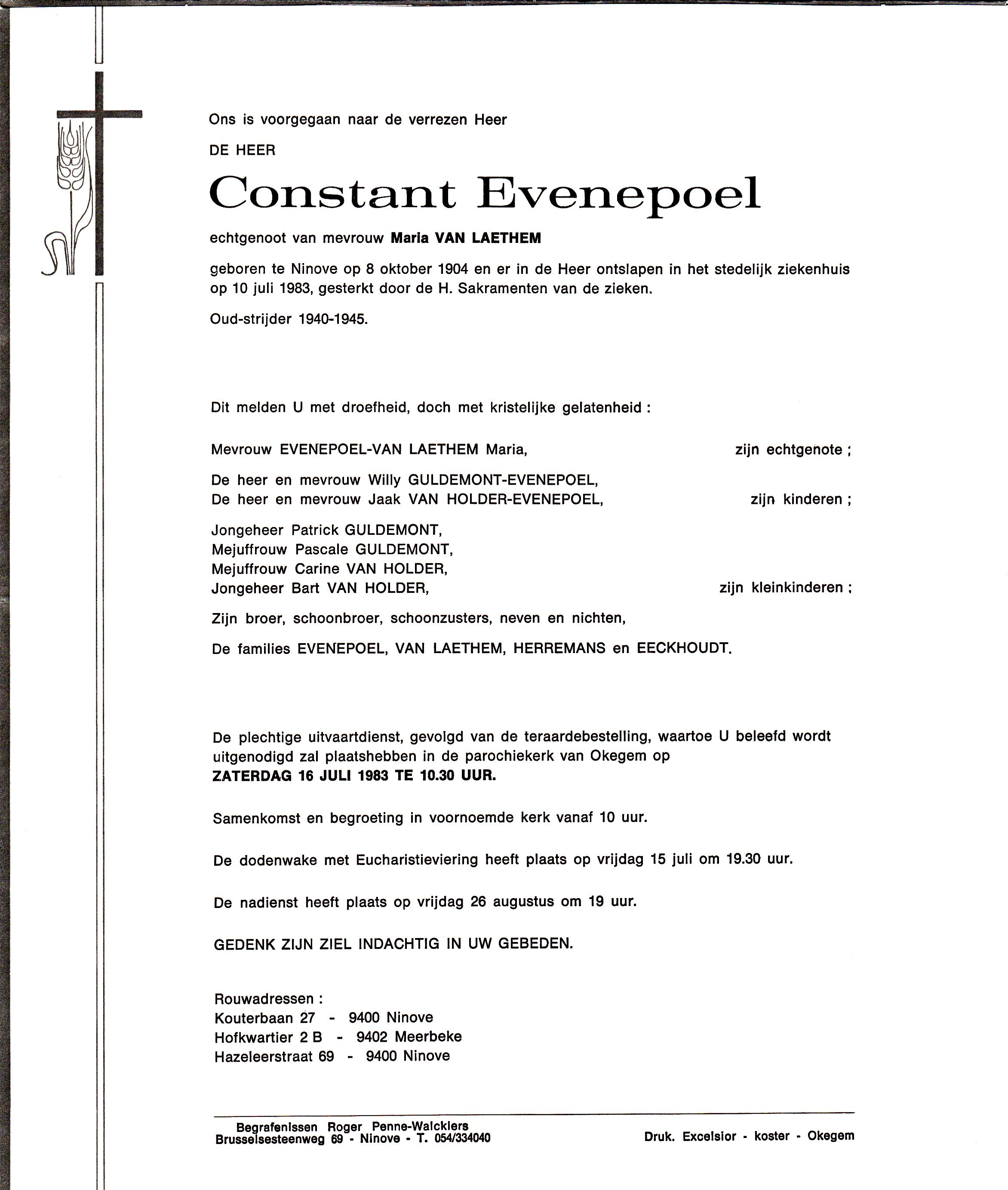 Evenepoel Constant 