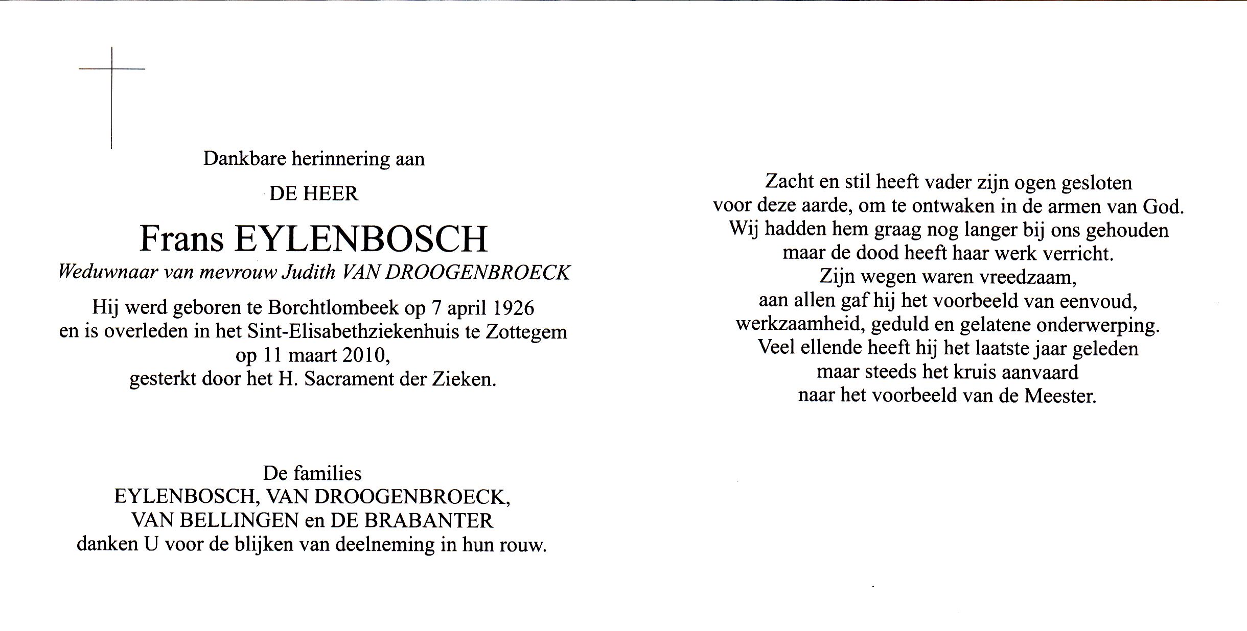 Eylenbosch Frans  