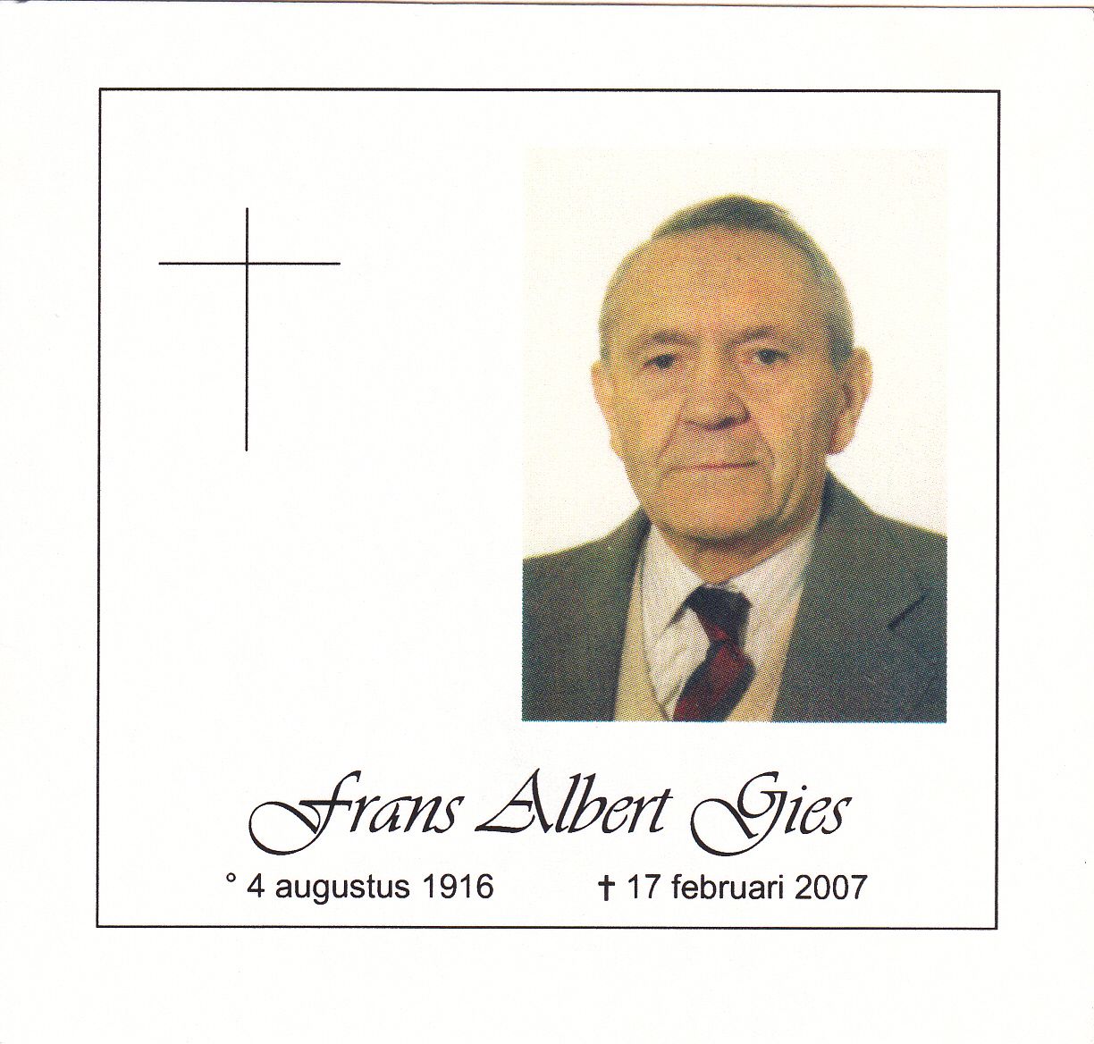 Gies Frans Albert 