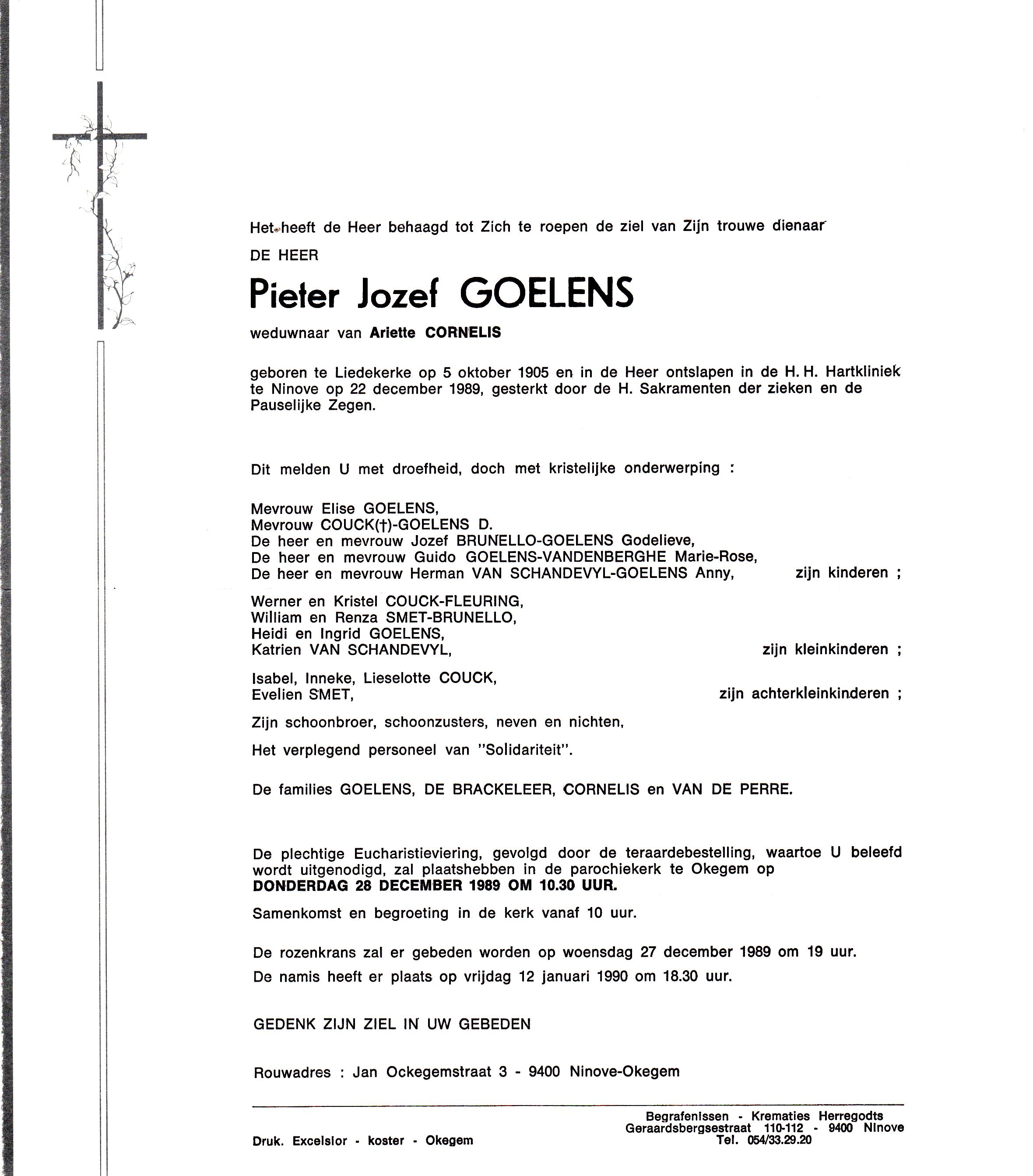 Goelens Pieter Jozef 