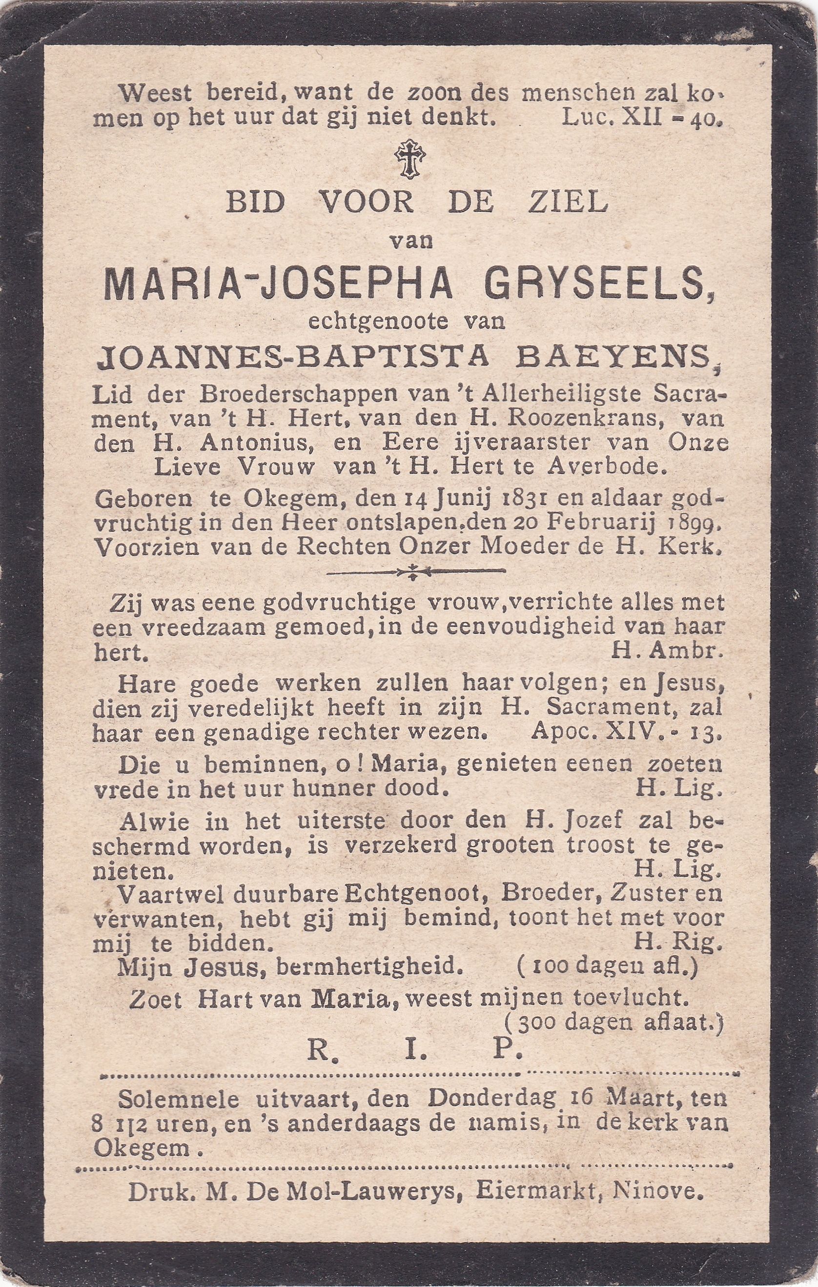 Gryseels Maria Josepha