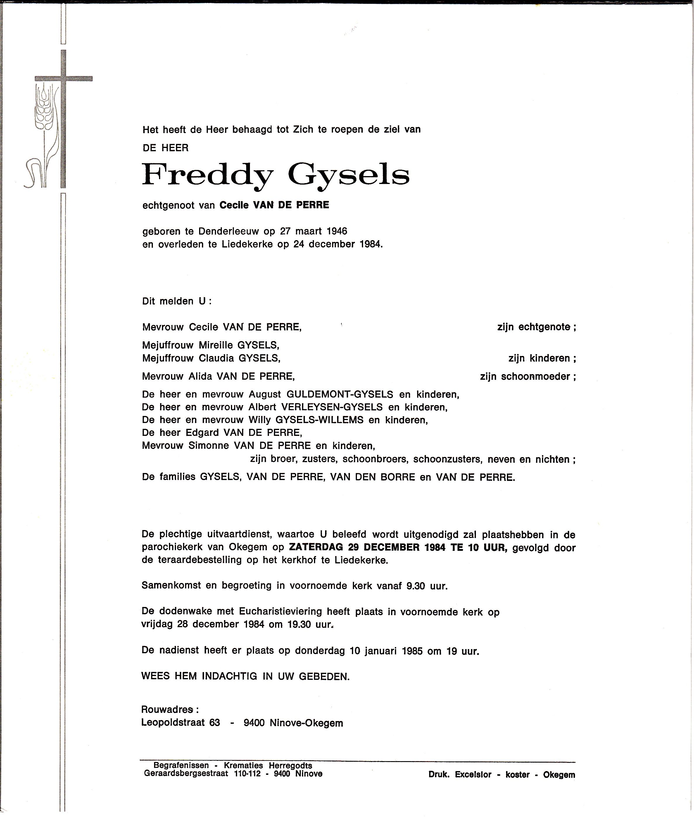 Gysels Freddy 