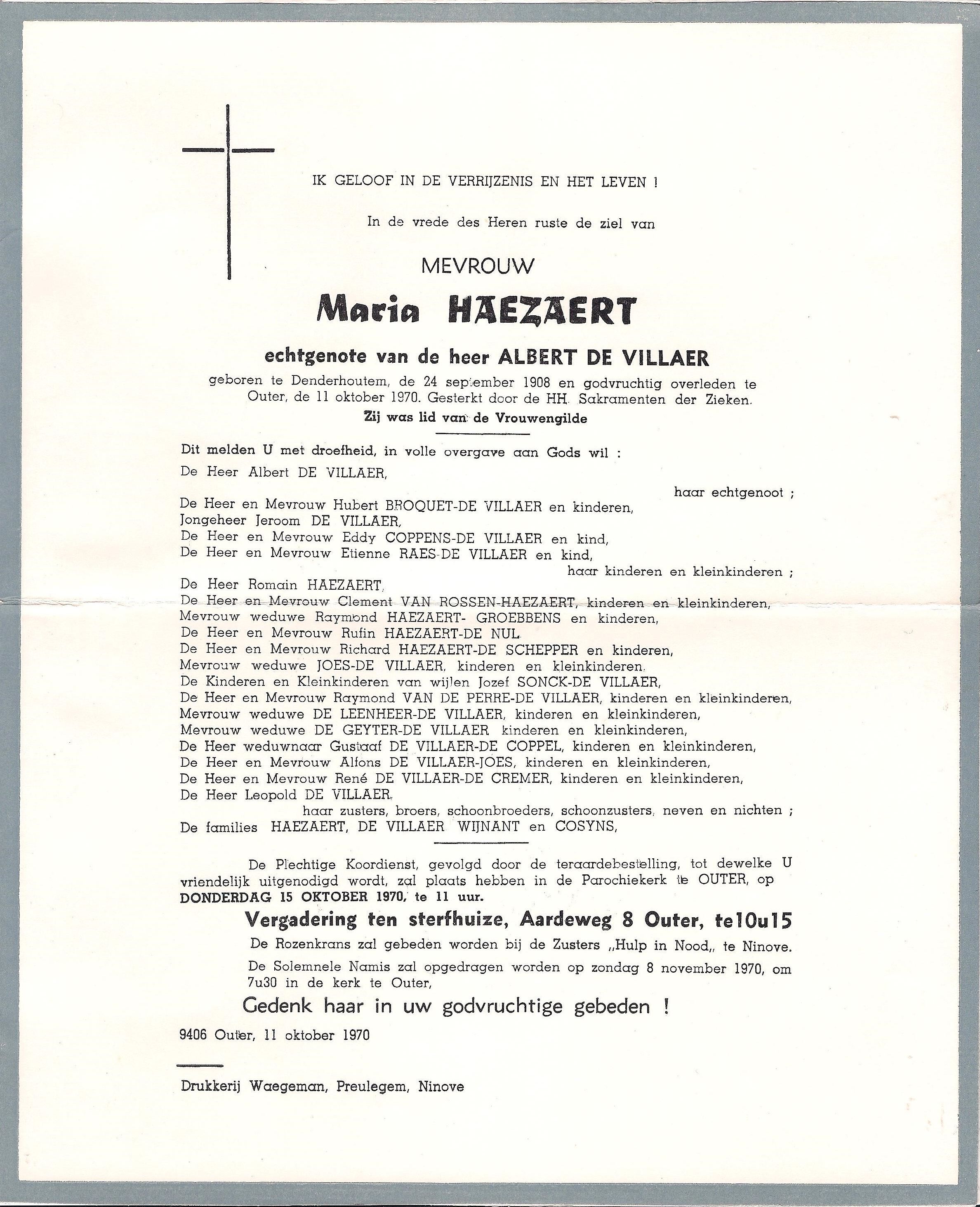 Haezaert Maria