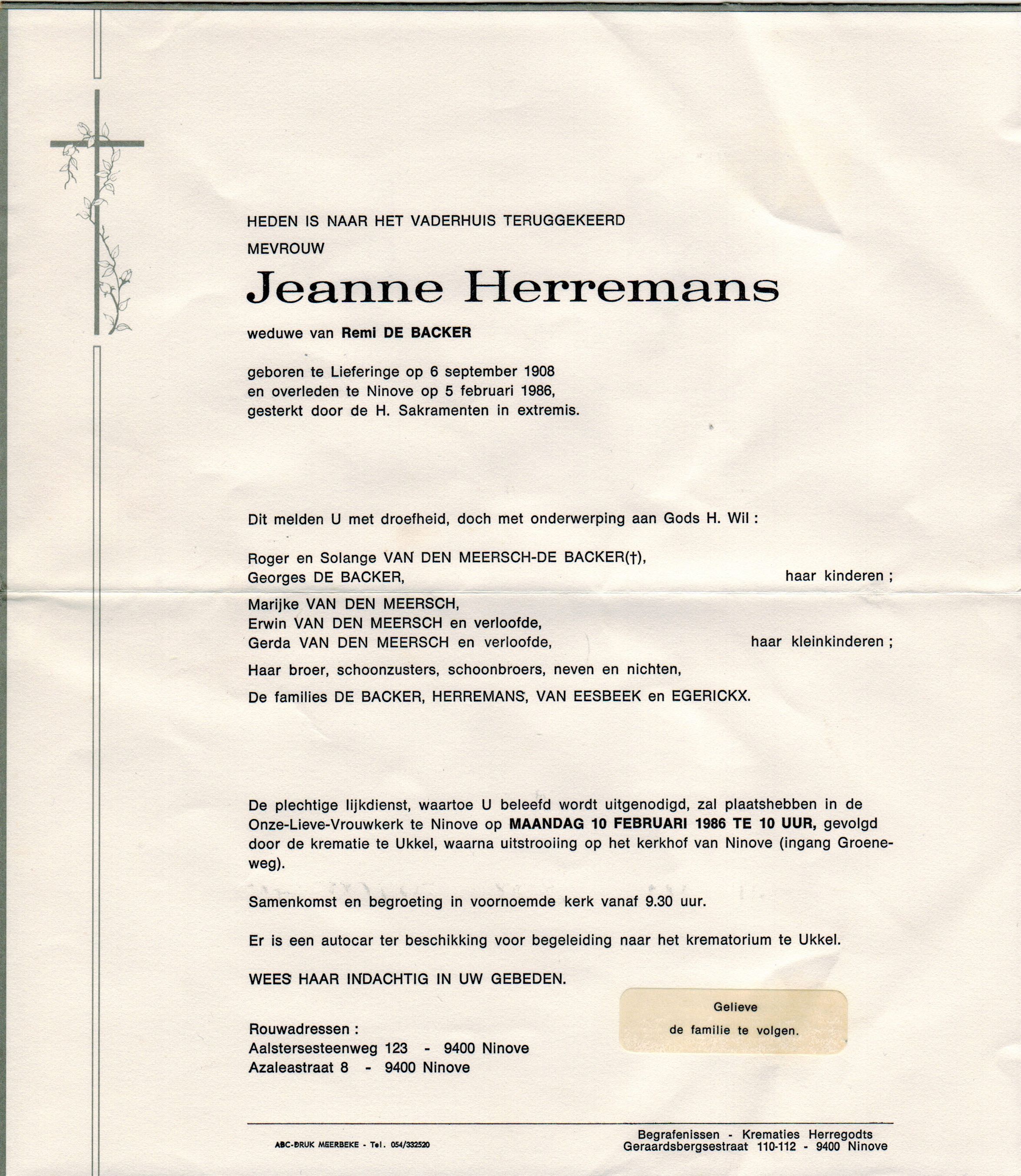 Herremans Jeanne 