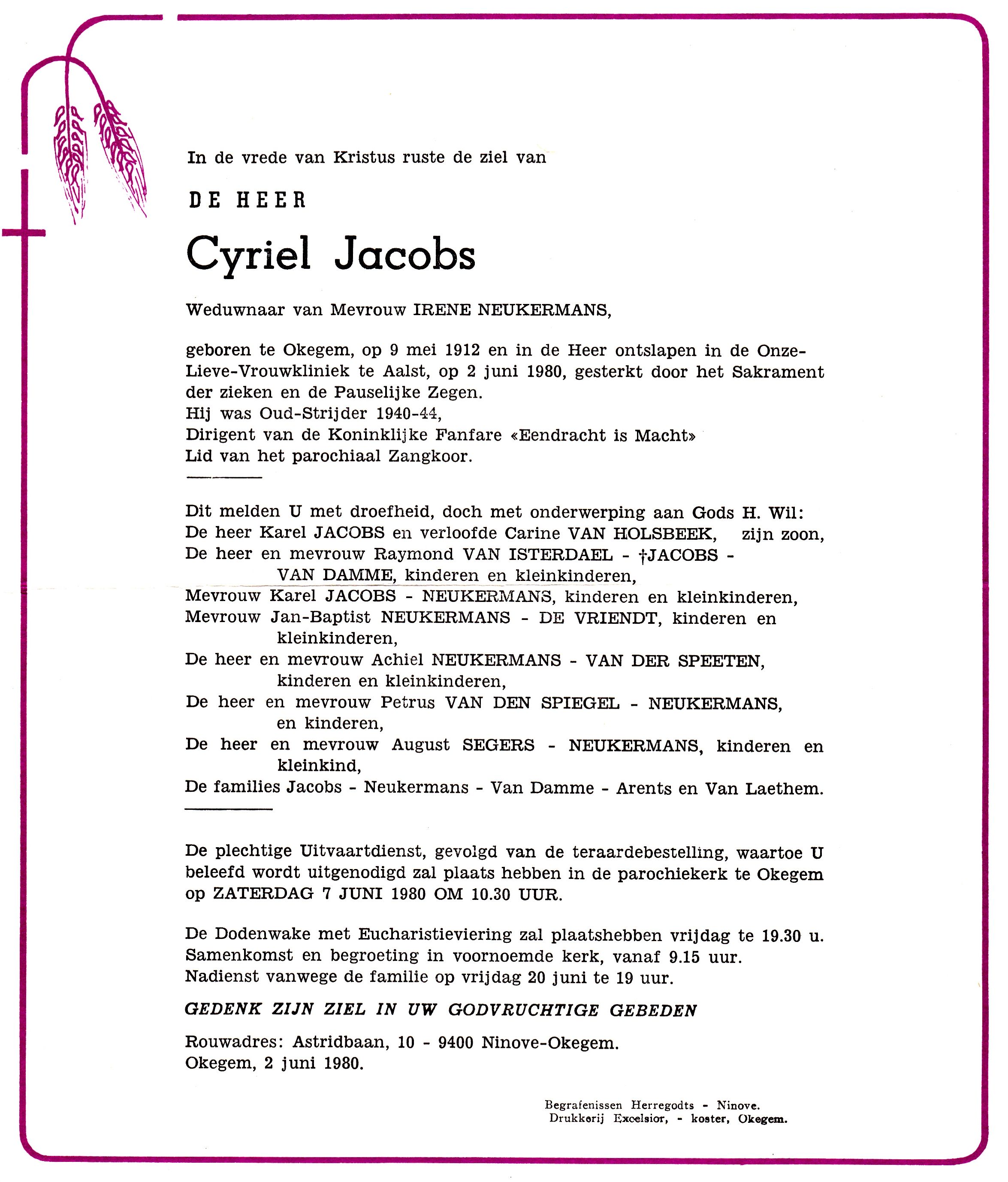 Jacobs Cyriel 