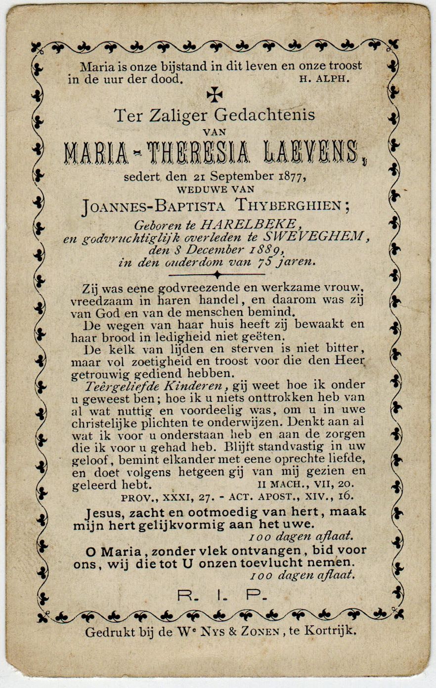 Laevens Maria Theresia