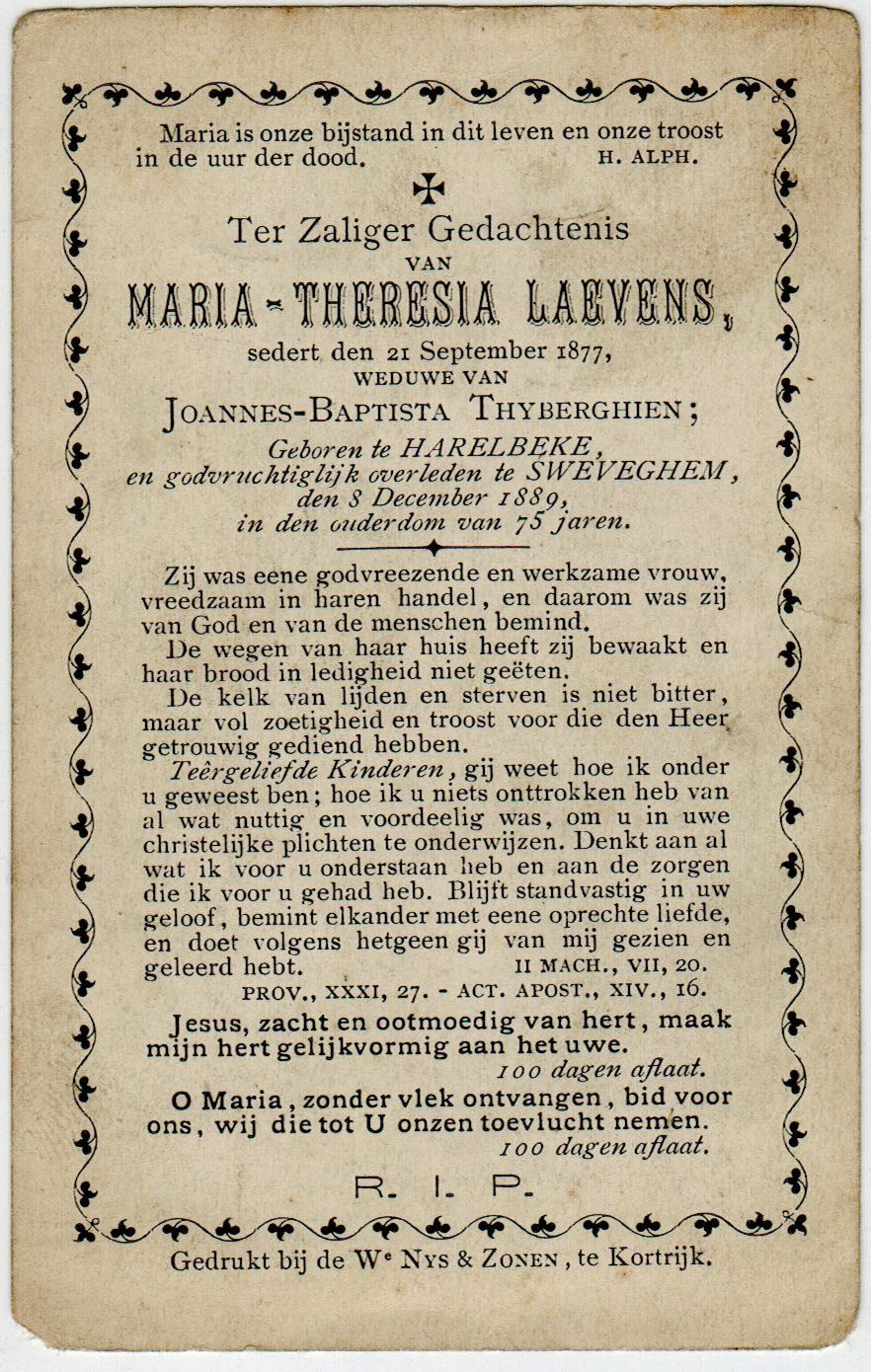 Laevens Maria Theresia