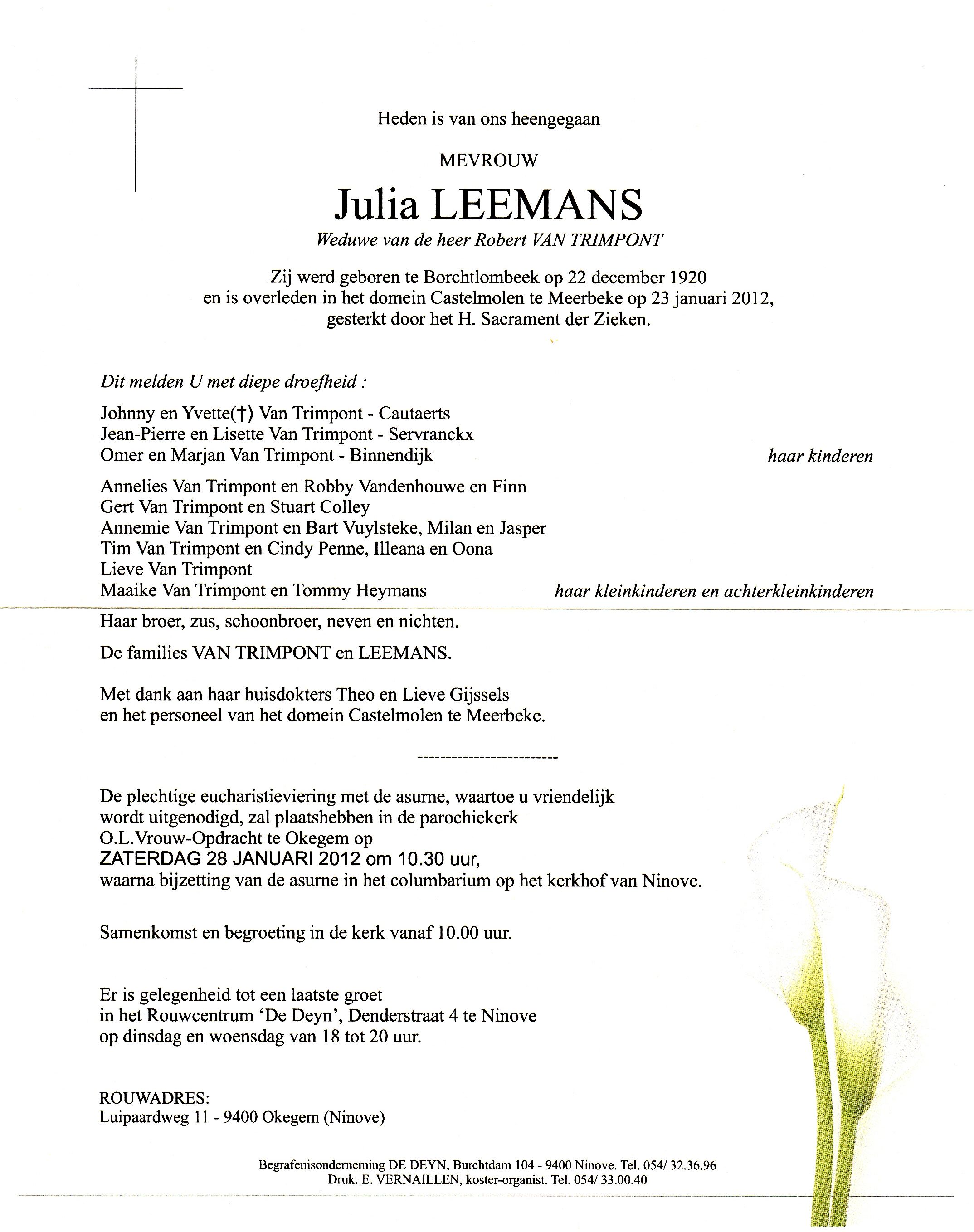 Leemans Julia    