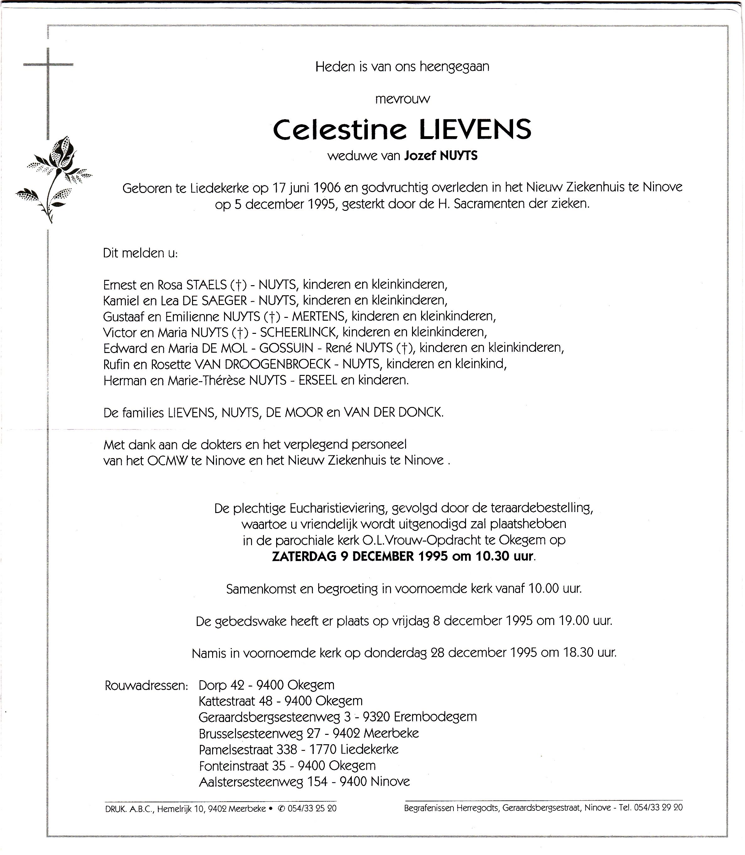 Lievens Celestine 