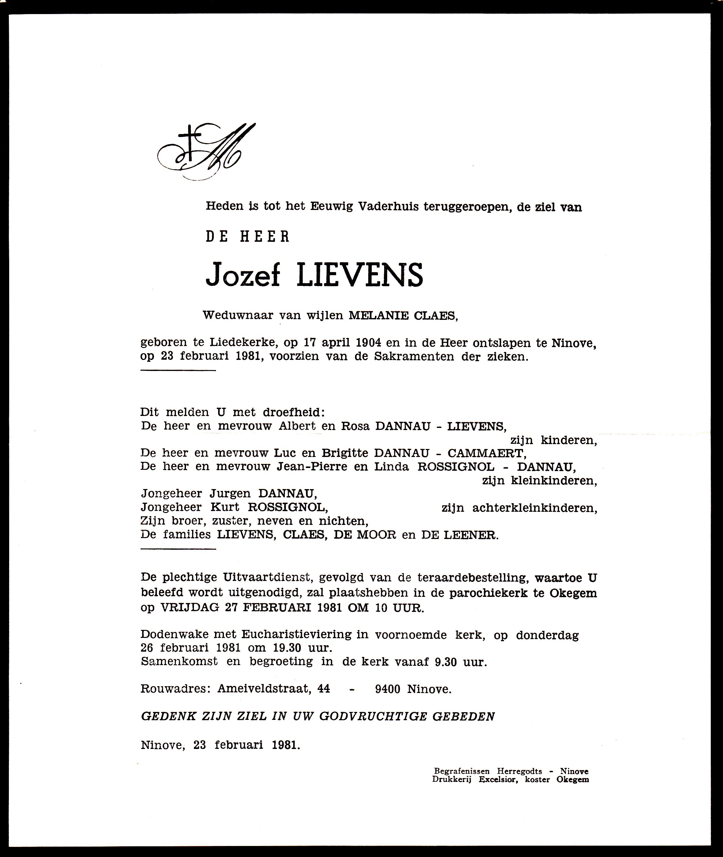 Lievens Jozef 