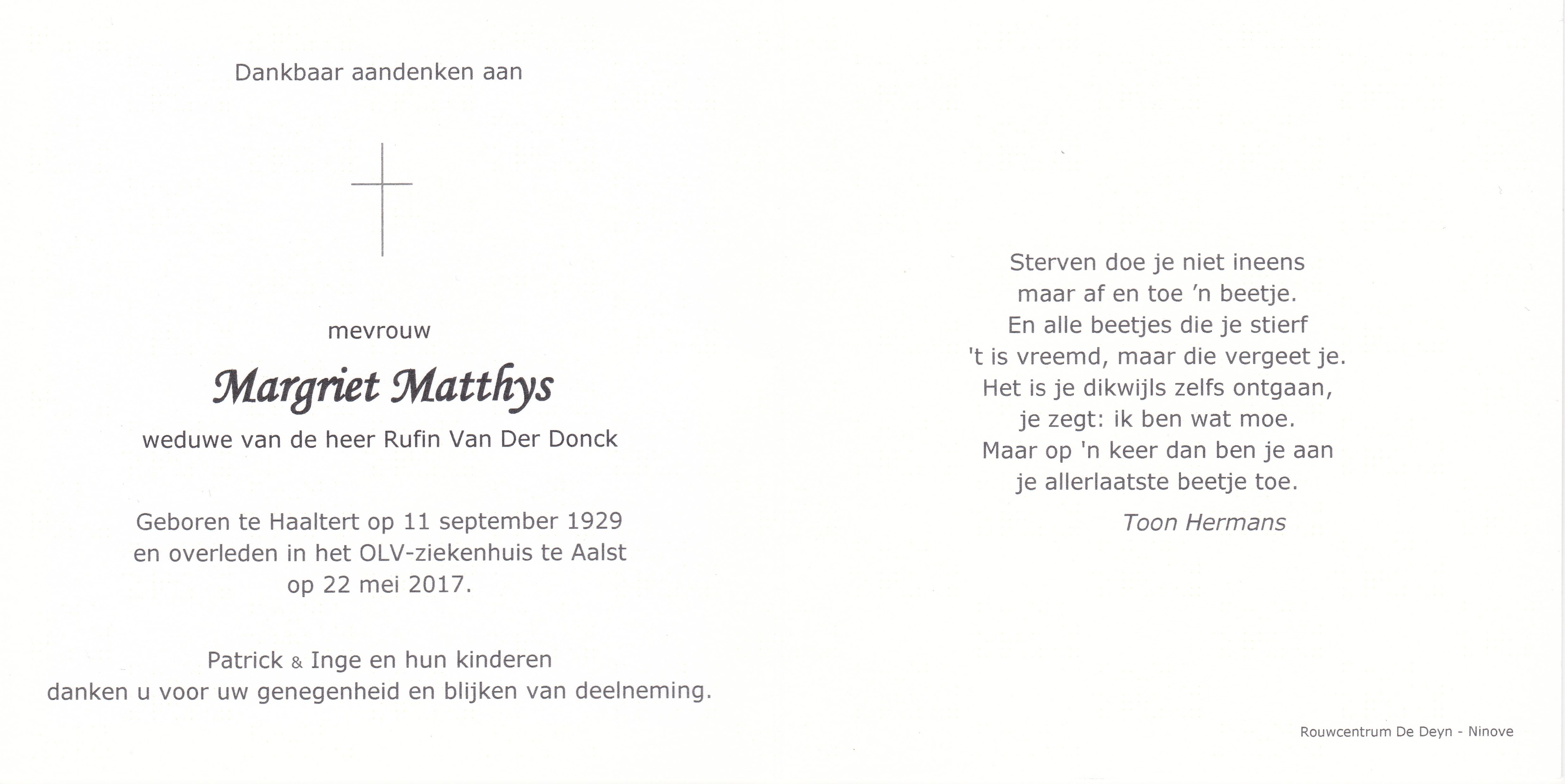 Matthys Margriet