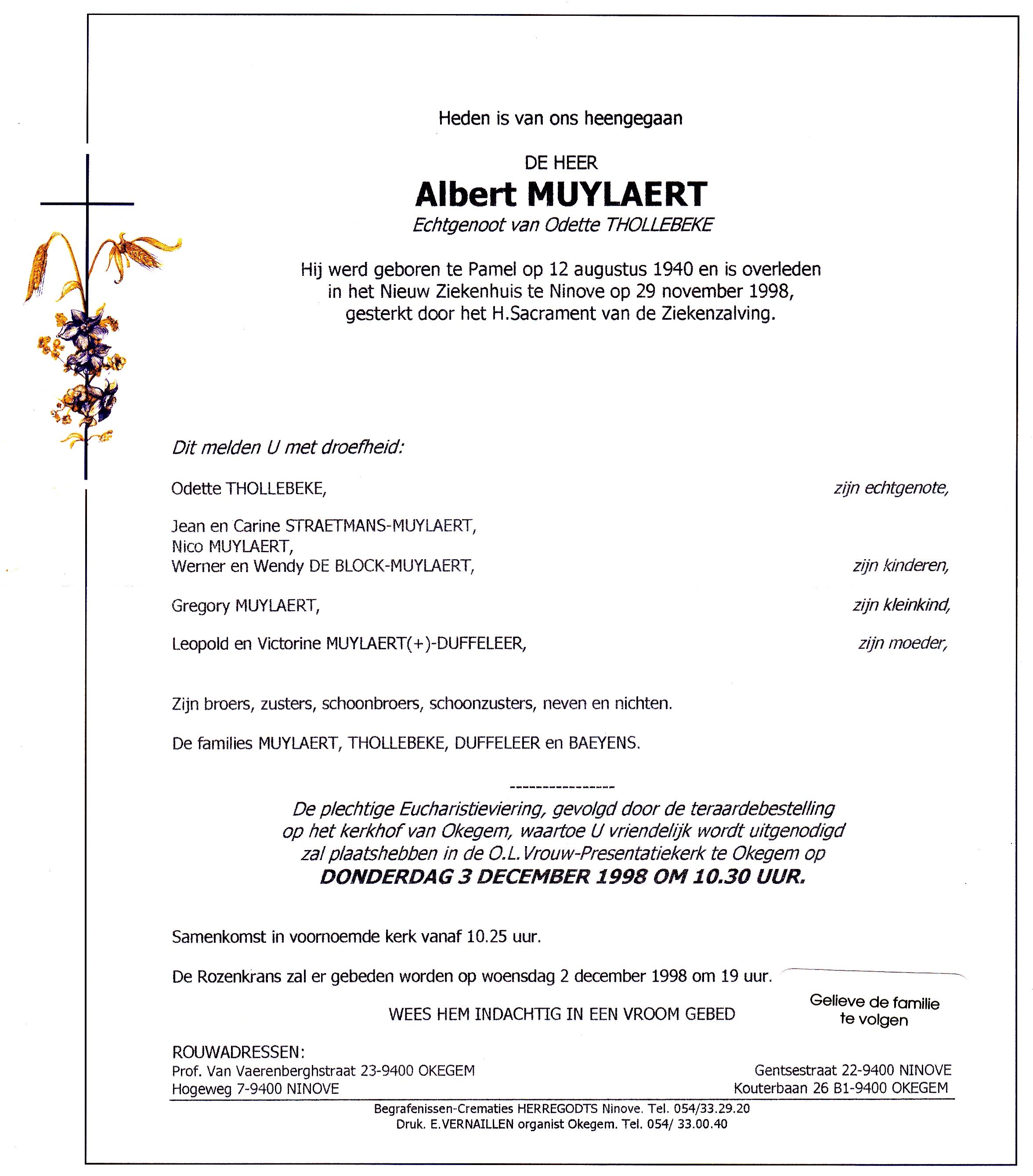 Muylaert Albert  