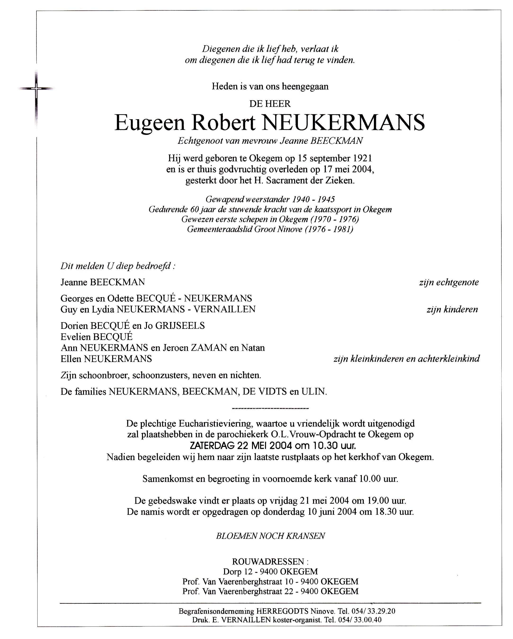 Neukermans Eugeen Robert  