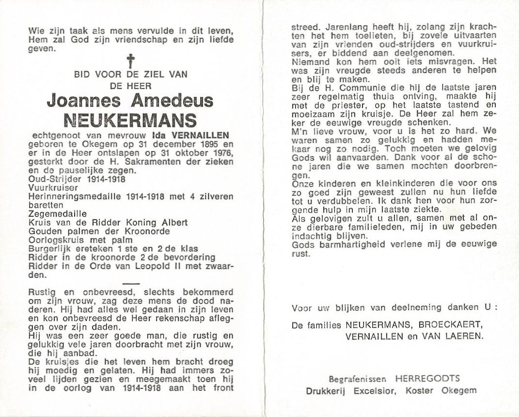 Neukermans Joannes Amedeus