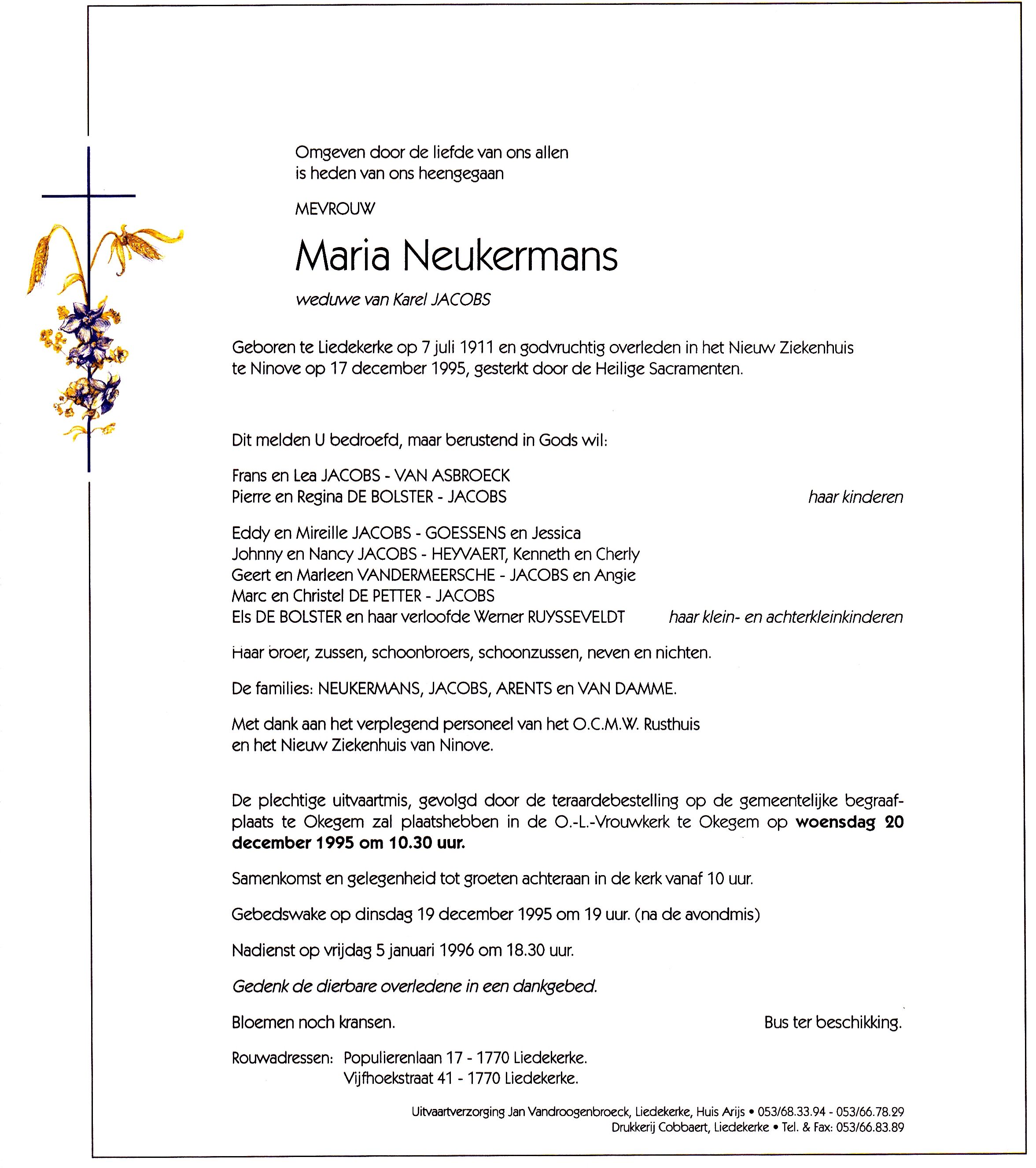 Neukermans Maria    