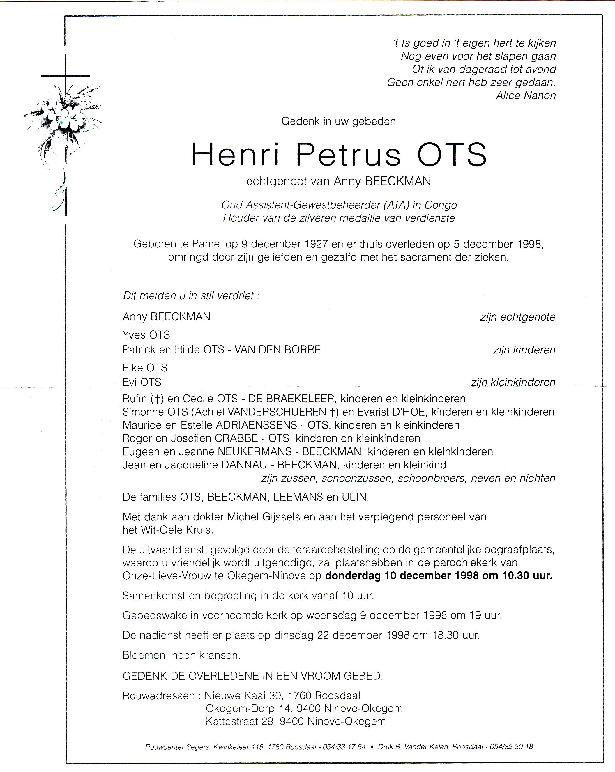 Ots Henri Petrus 