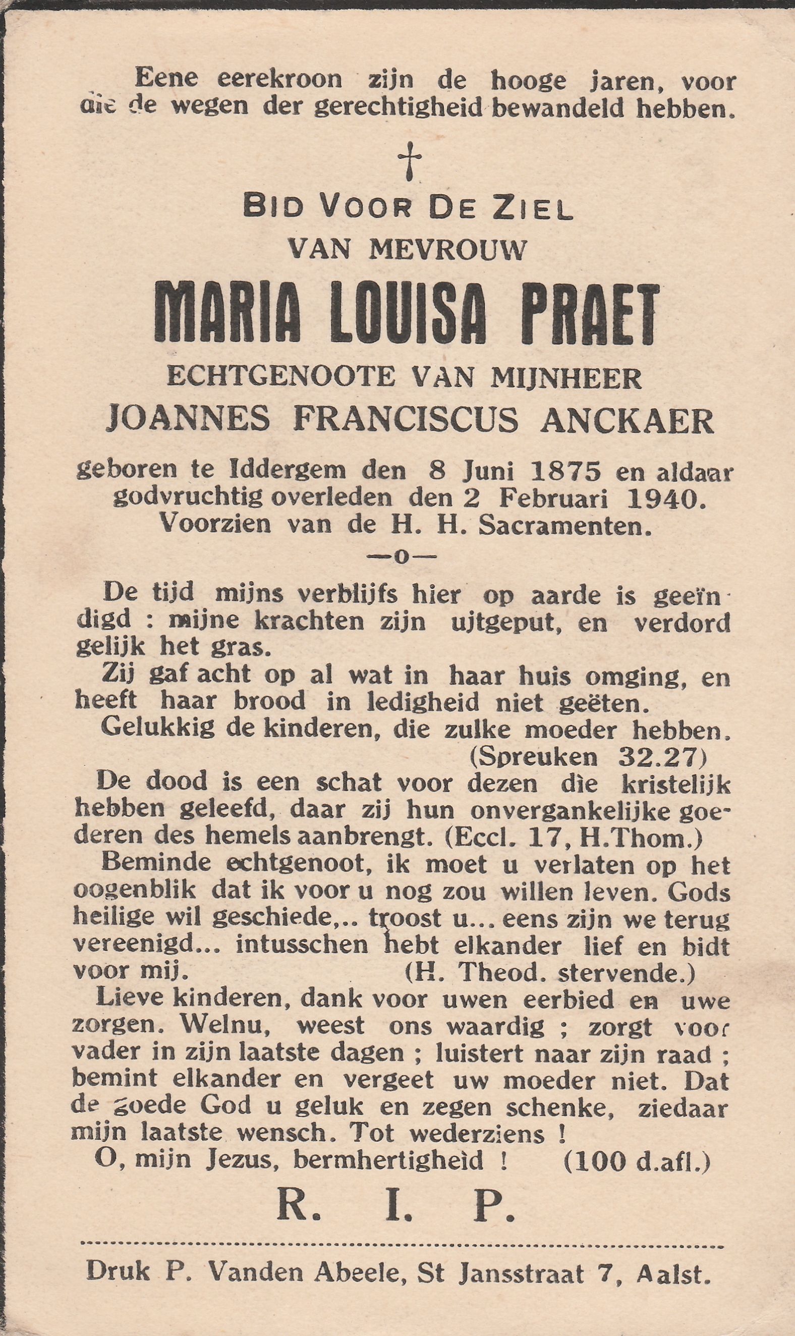 Praet Maria Louisa