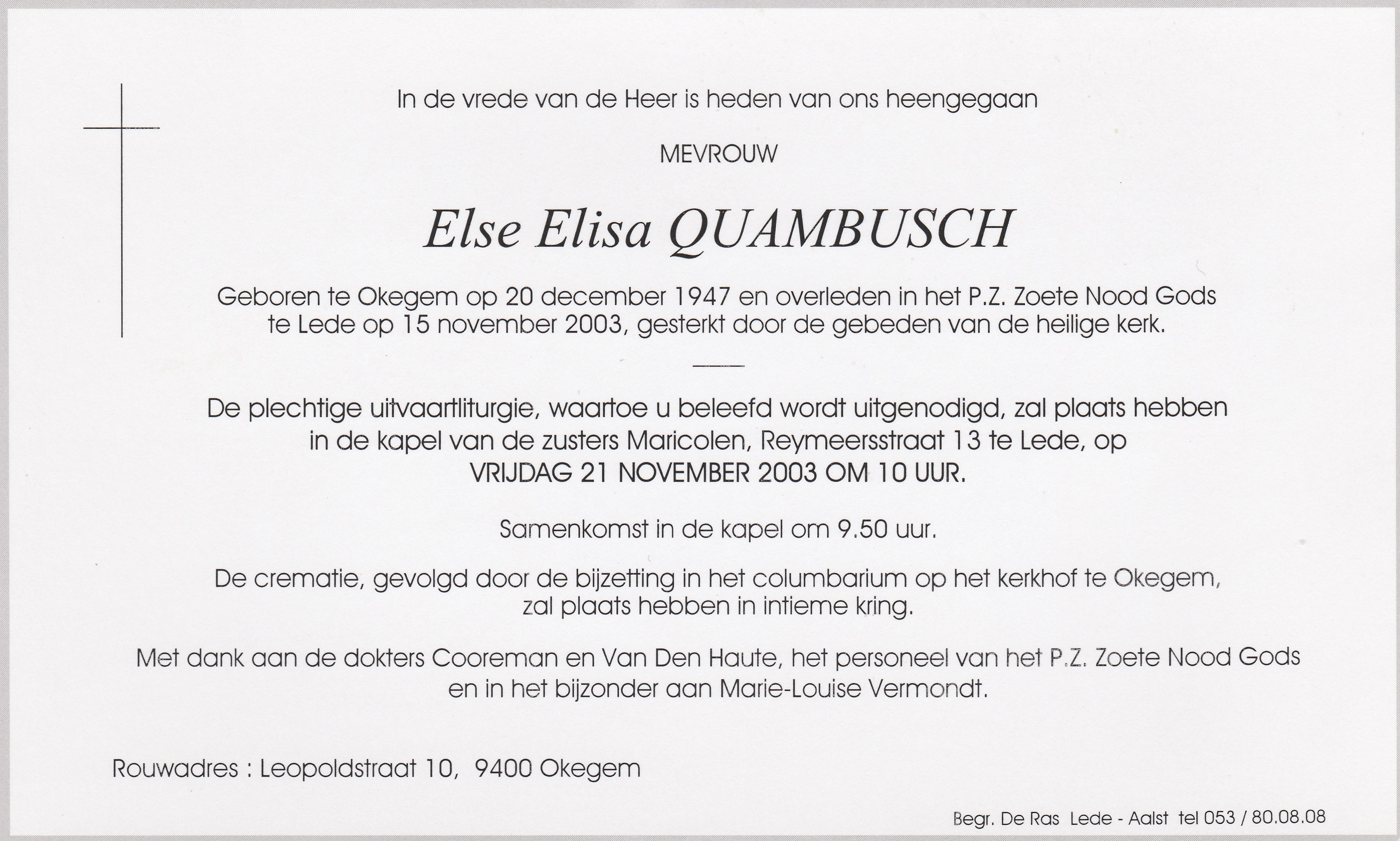 Quambusch Else Elisa  