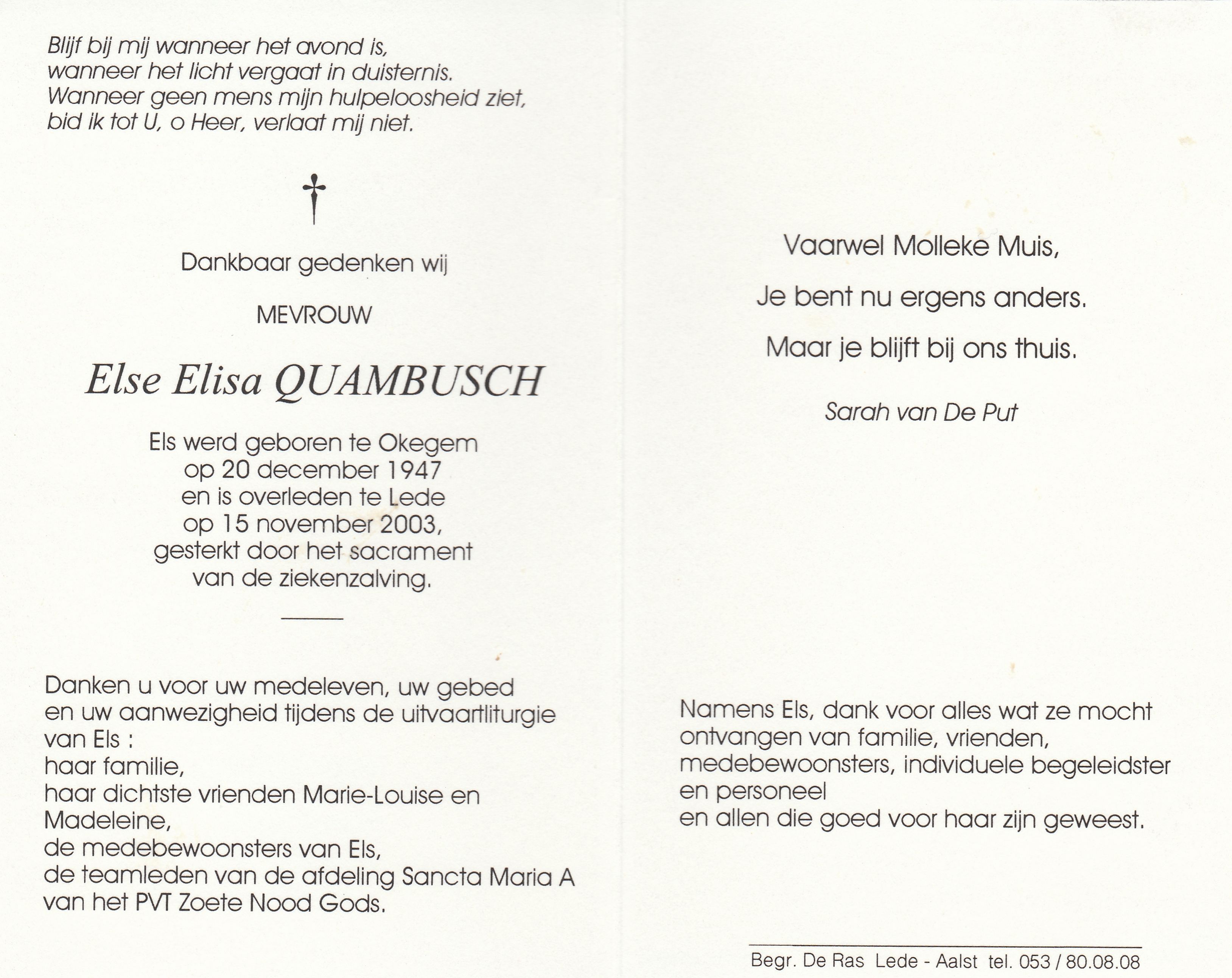 Quambush Else Elisa