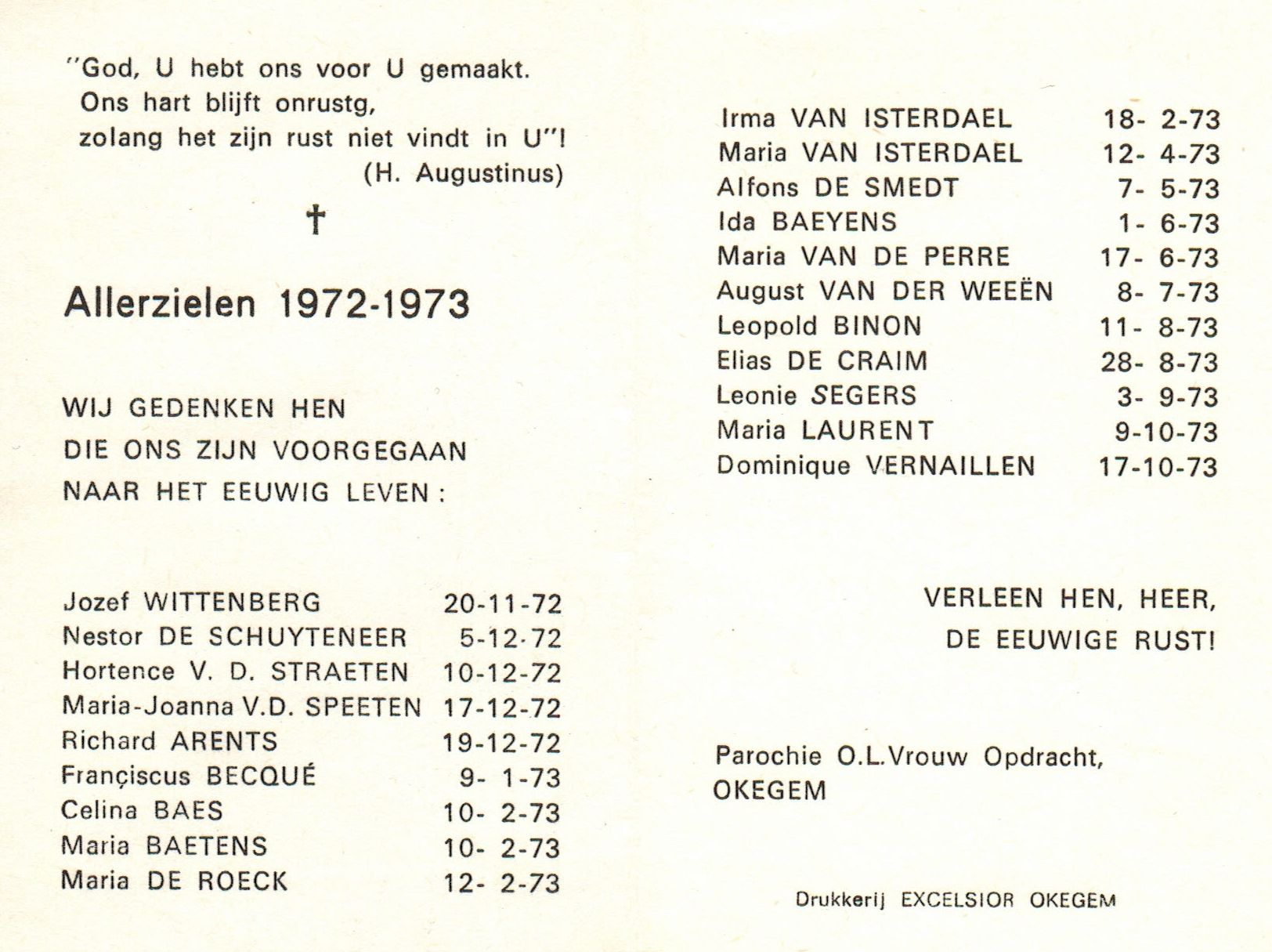 1973 - Allerzielen