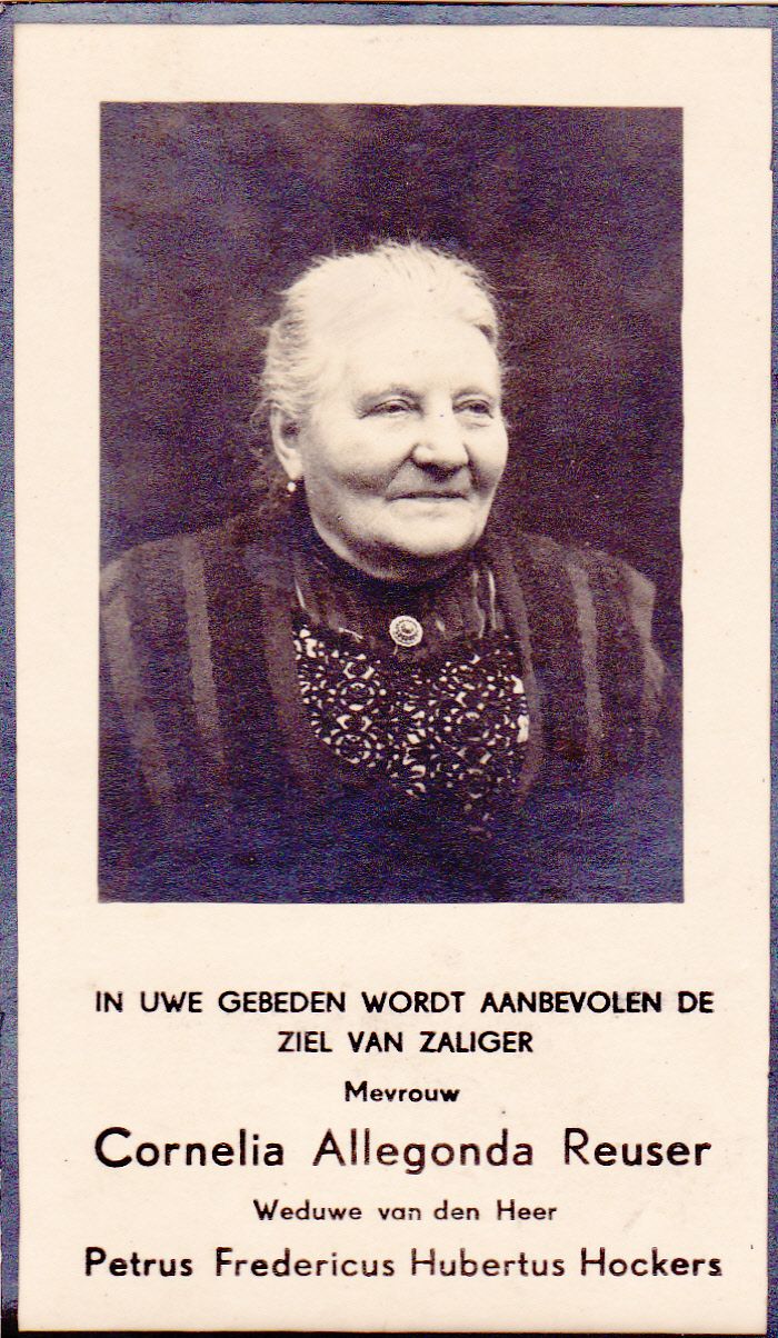 Reuser Cornelia Allegonda 