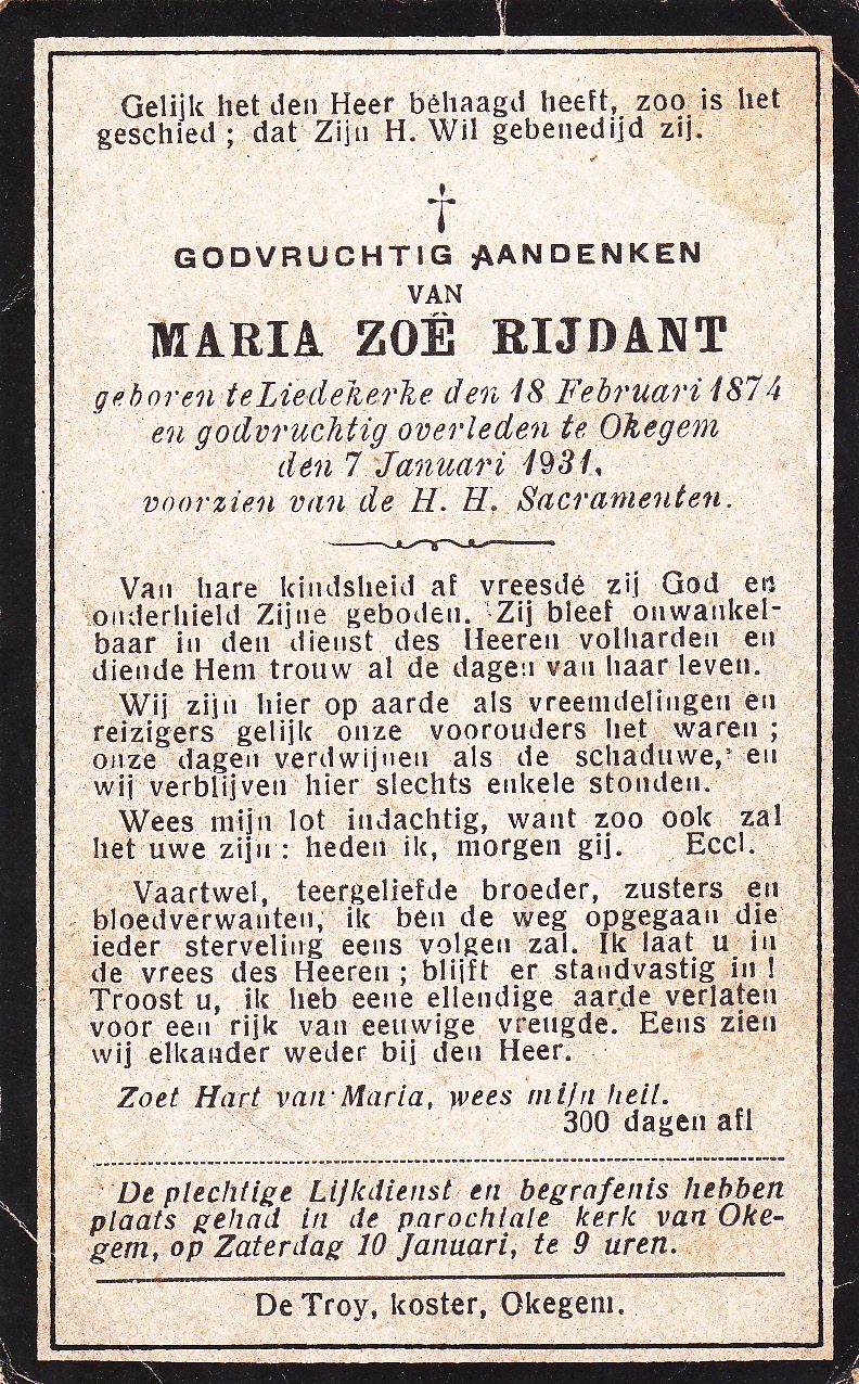Rijdant Maria Zoë