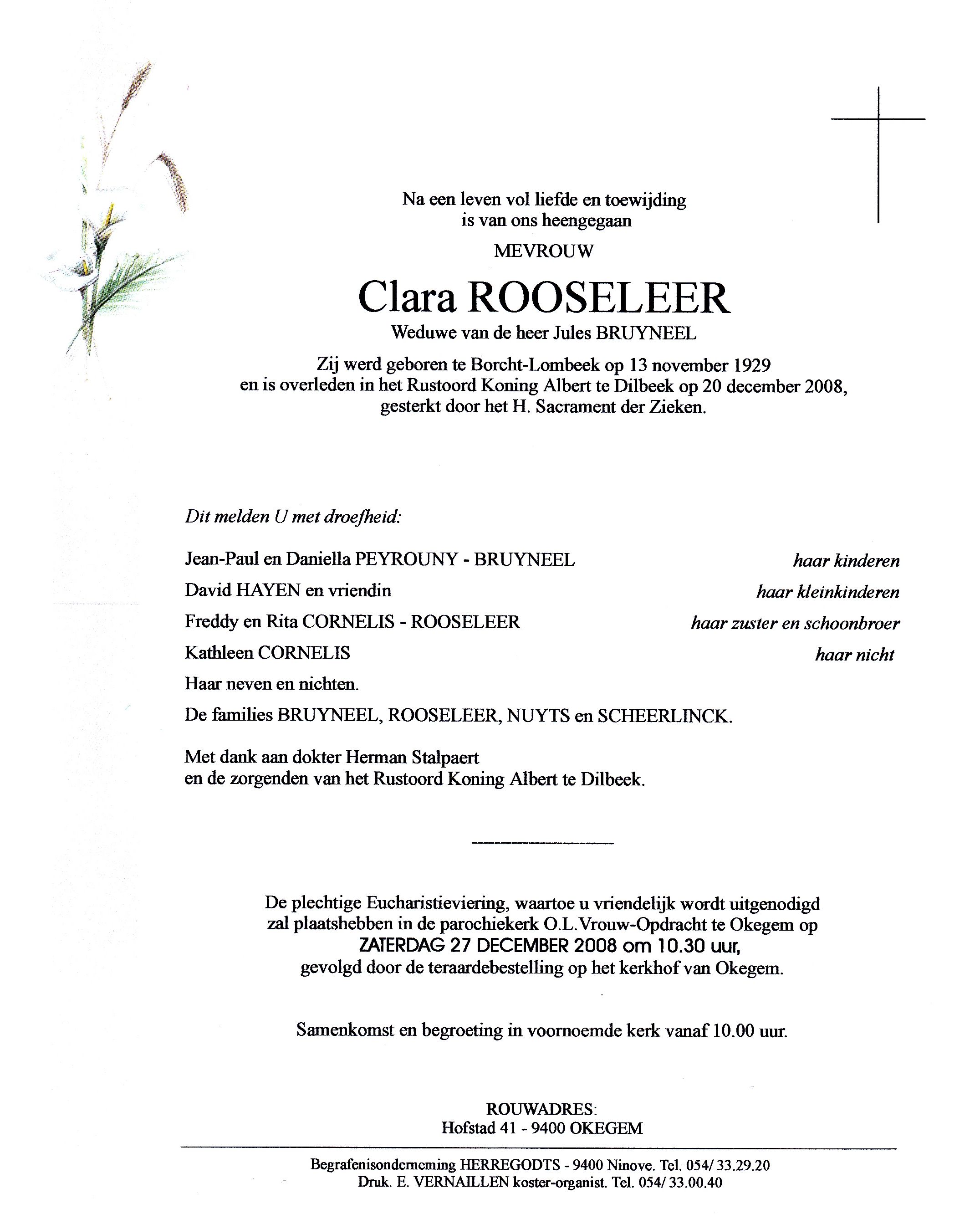 Rooseleer Clara  