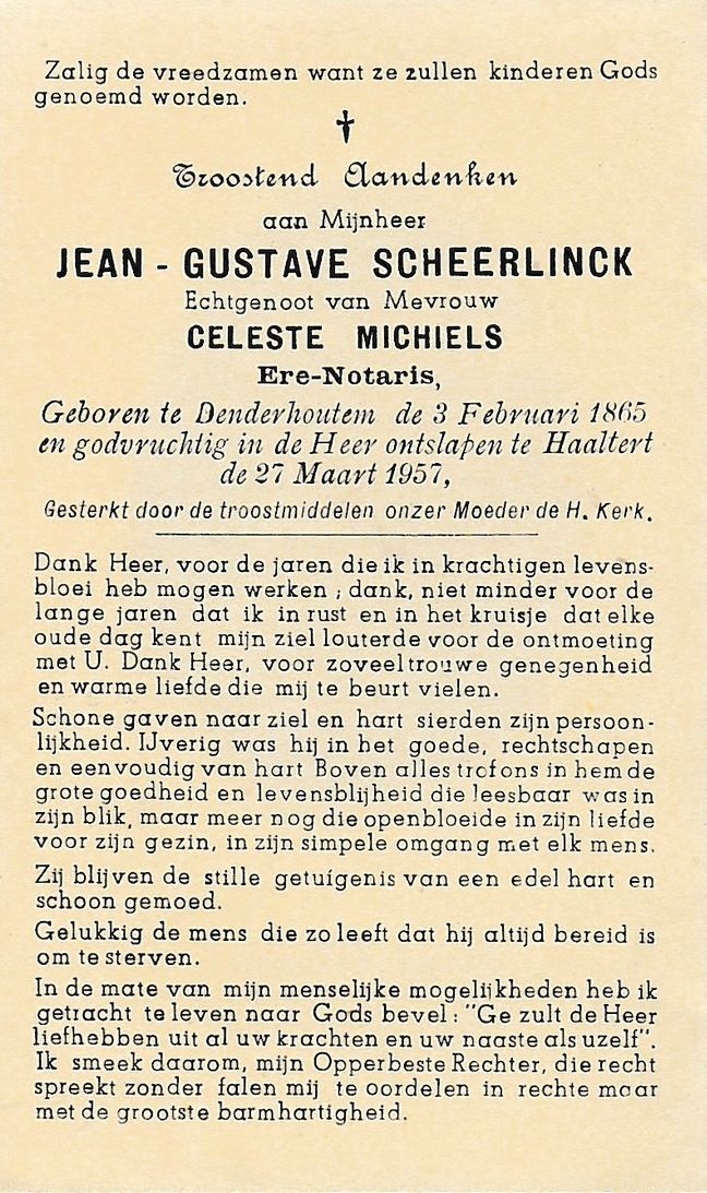 Scheerlinck Jean Gustave