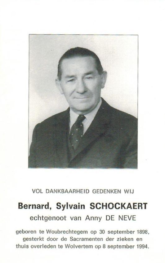 Schockaert Bernard Sylvain 