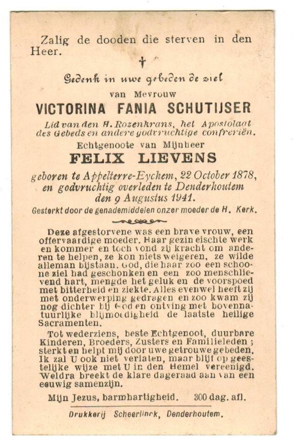 Schutijzer Victorina Fania