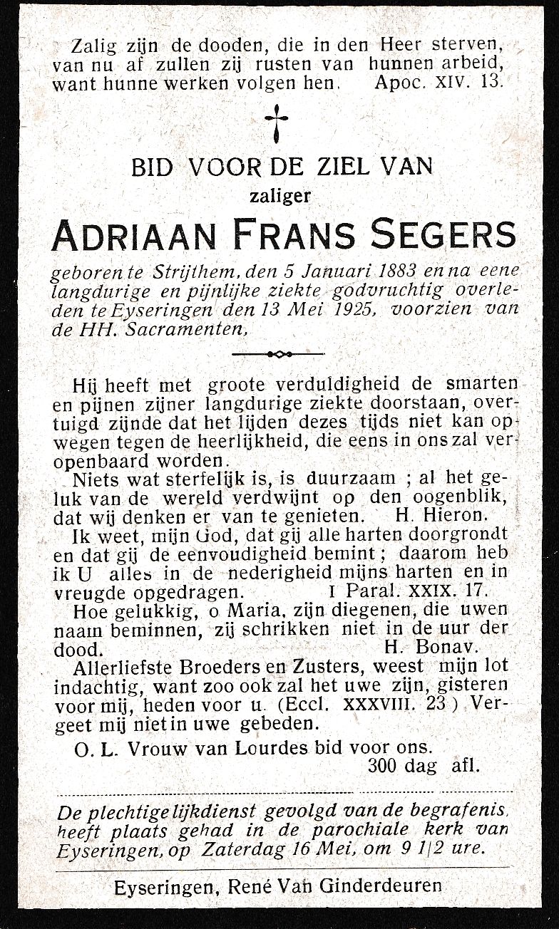 Segers Adriaan Frans