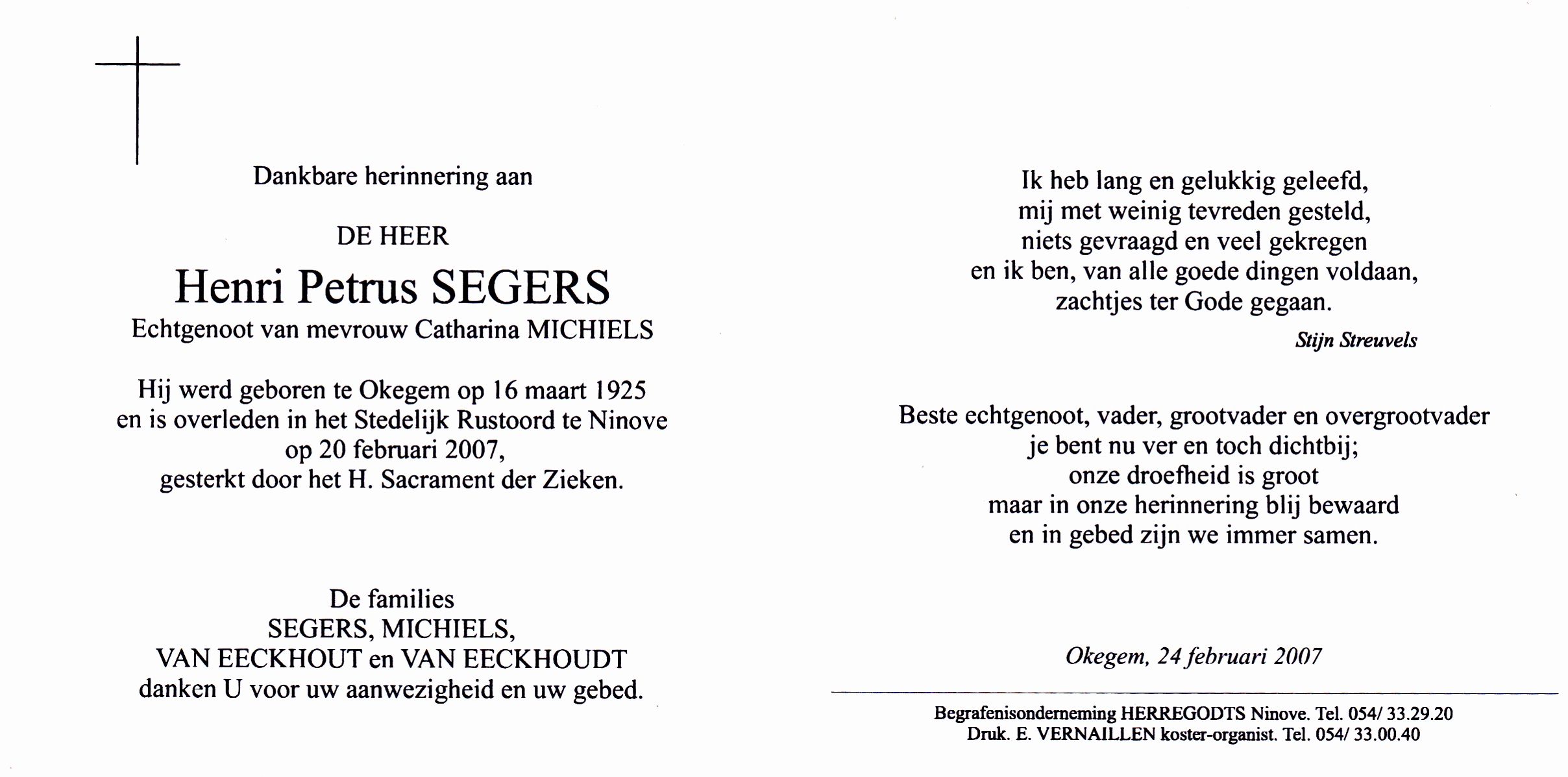 Segers Henri Petrus