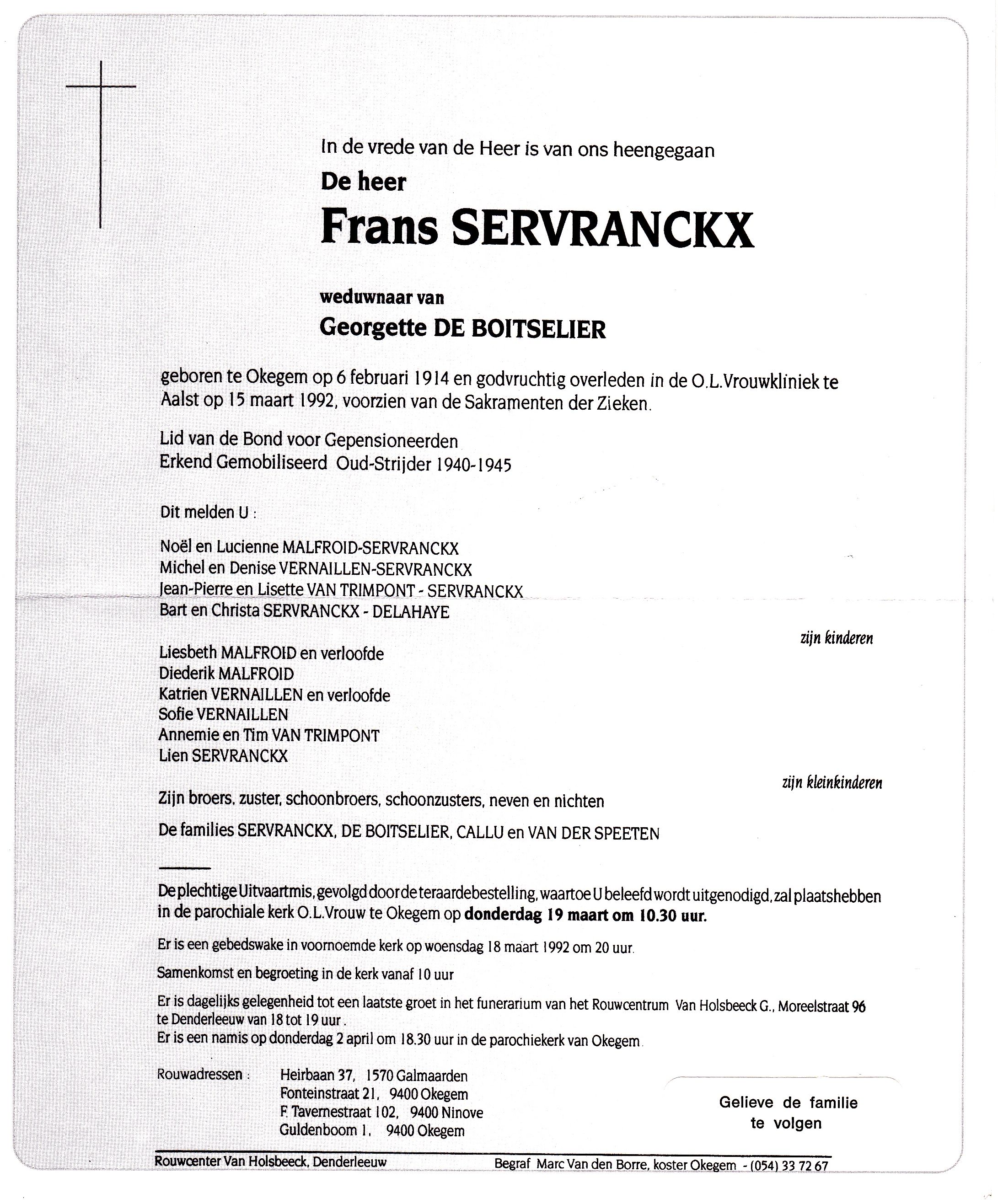 Servranckx Frans 