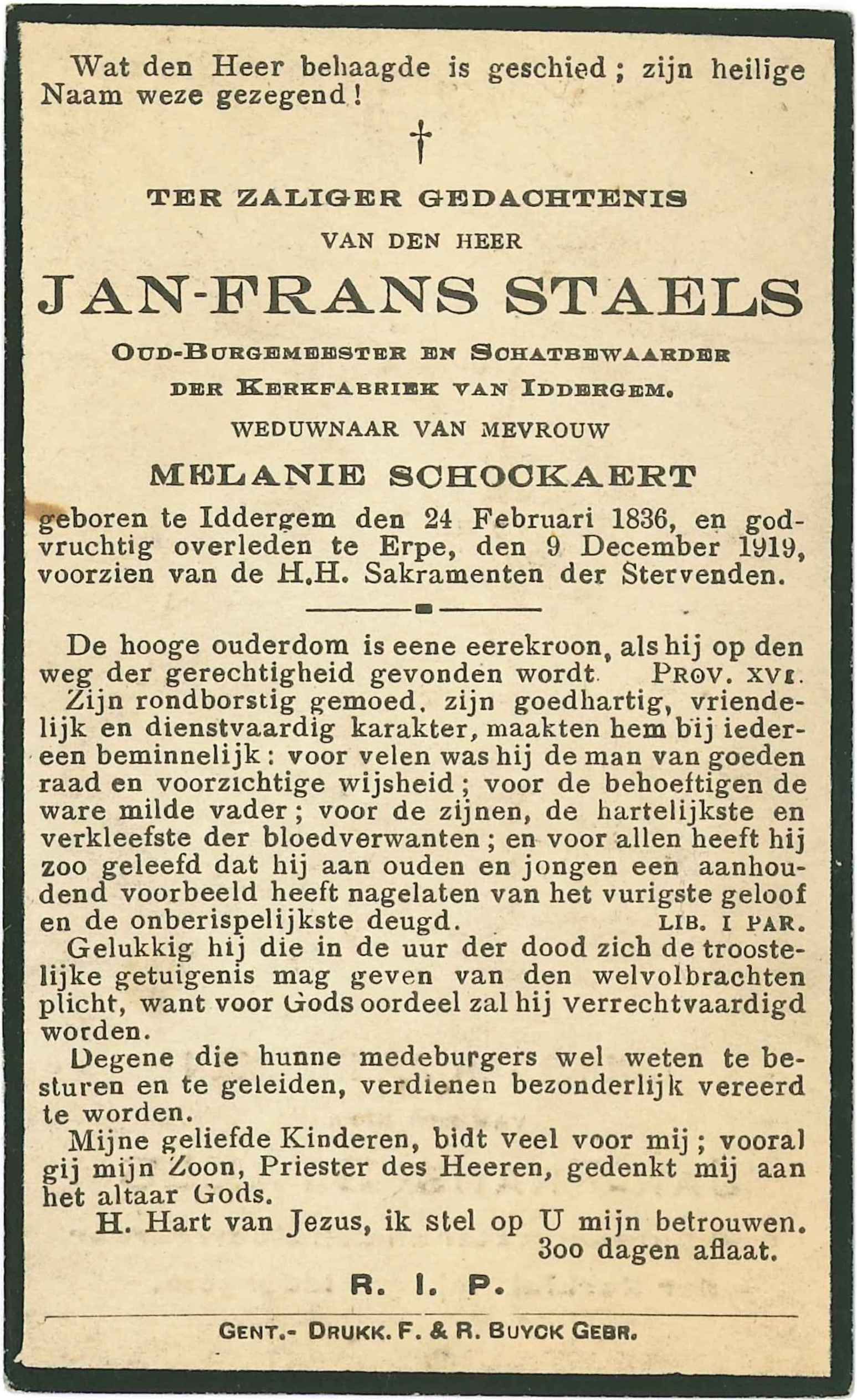 Staels Jan Frans
