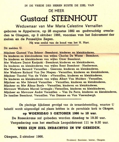 Steenhout Gustaaf   