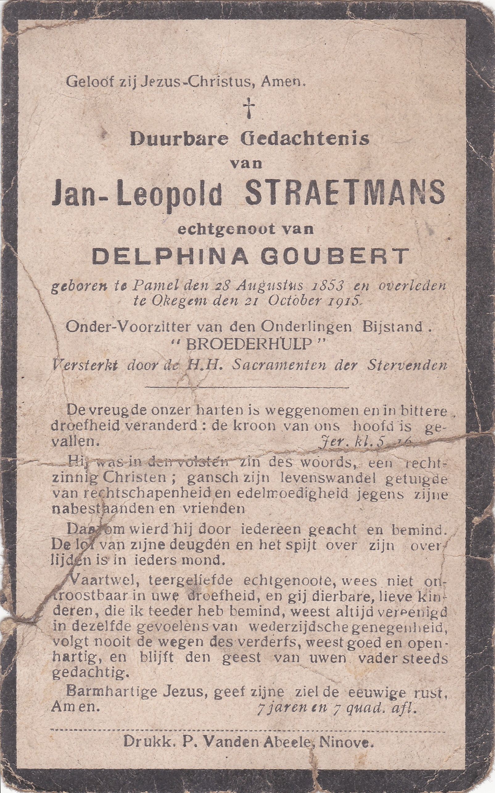 Straetmans Jan Leopold