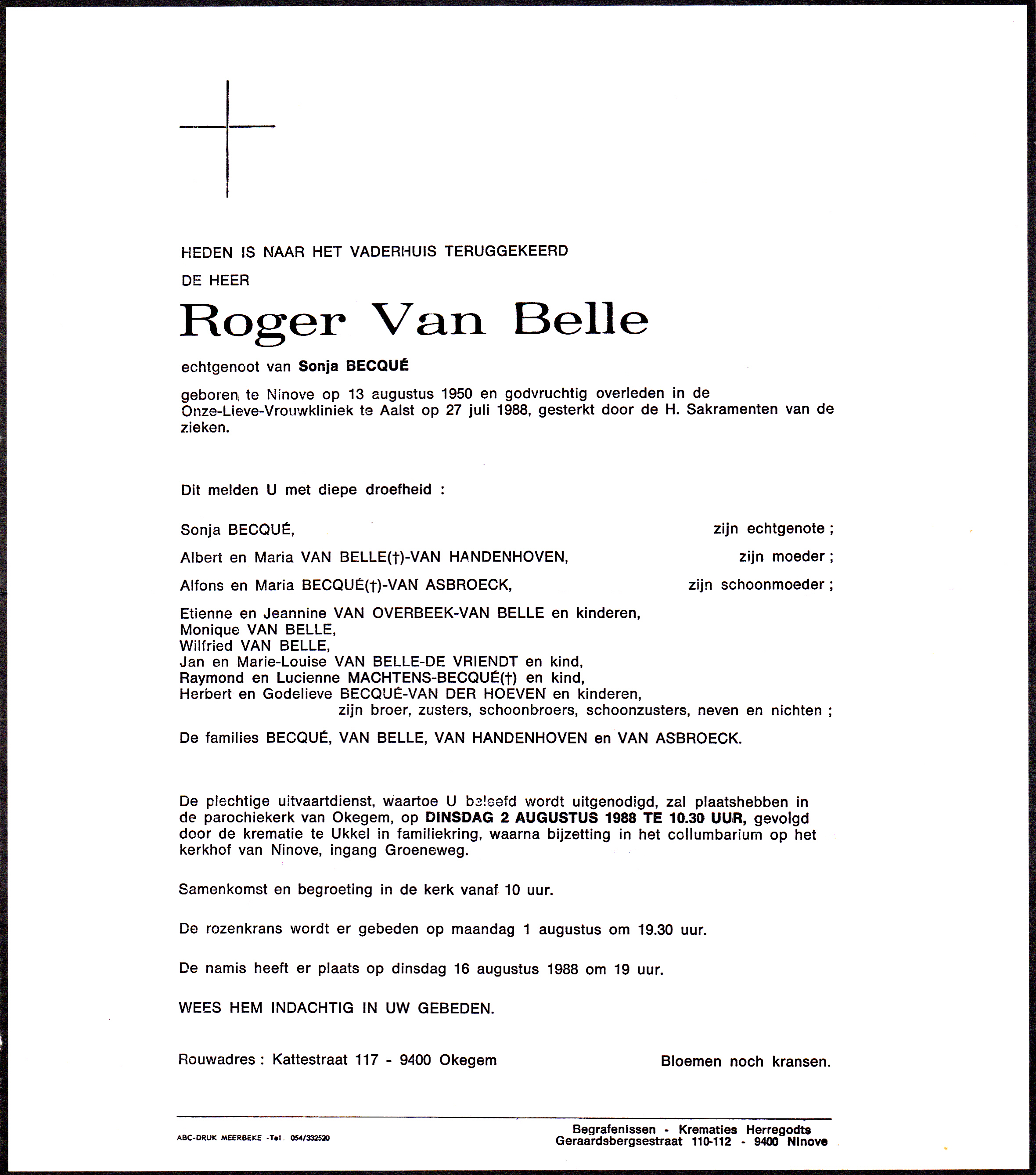 Van Belle Roger  