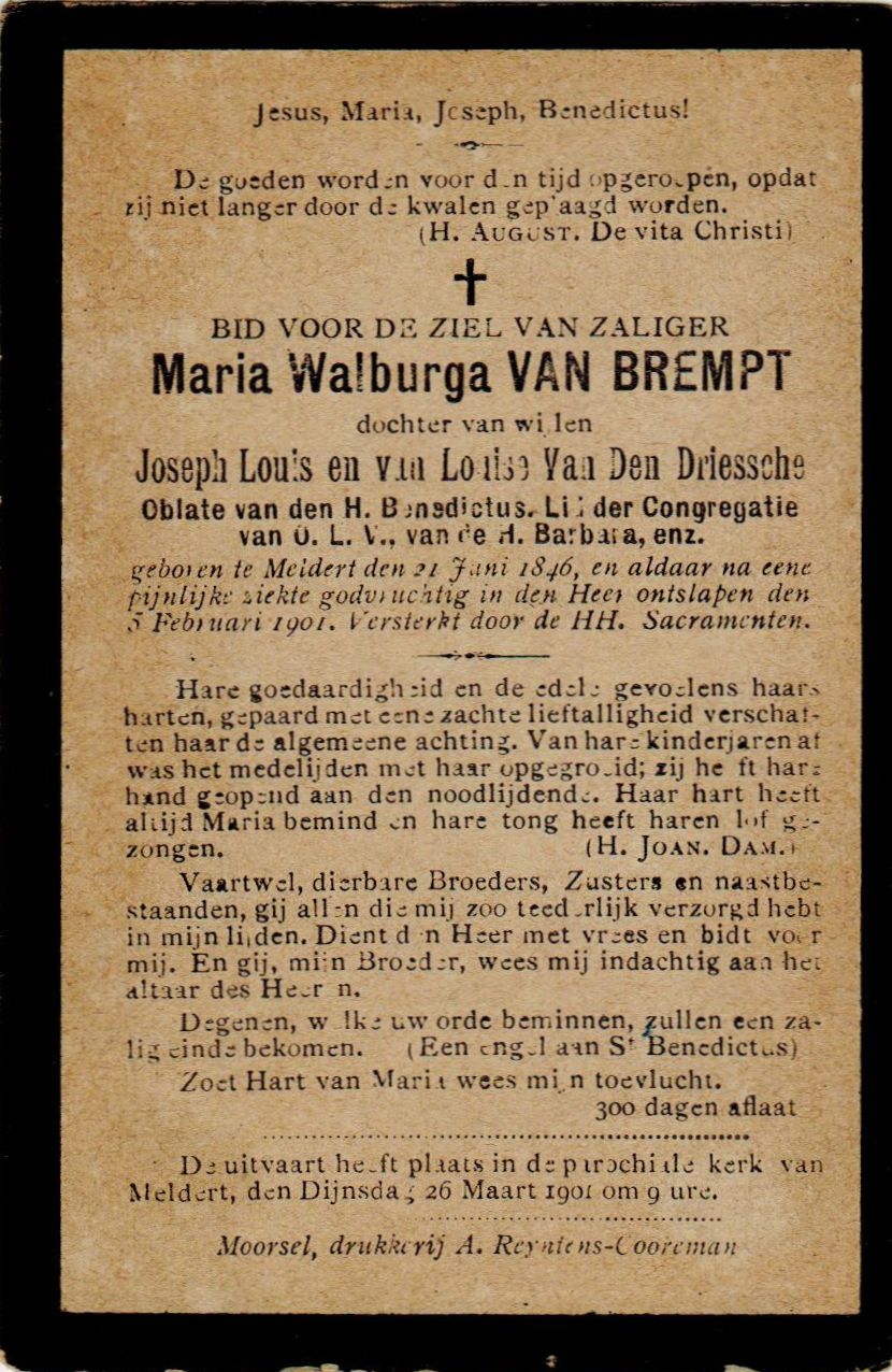 Van Brempt Maria Walburga