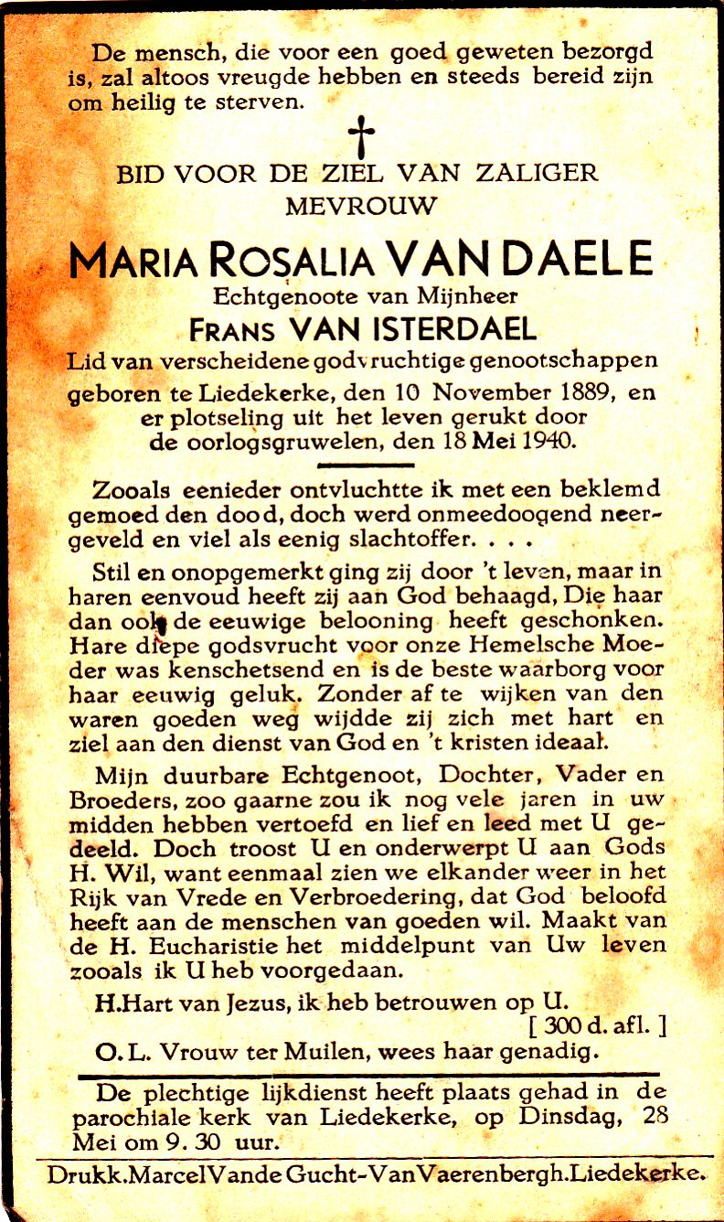 Van Daele Maria Rosalia