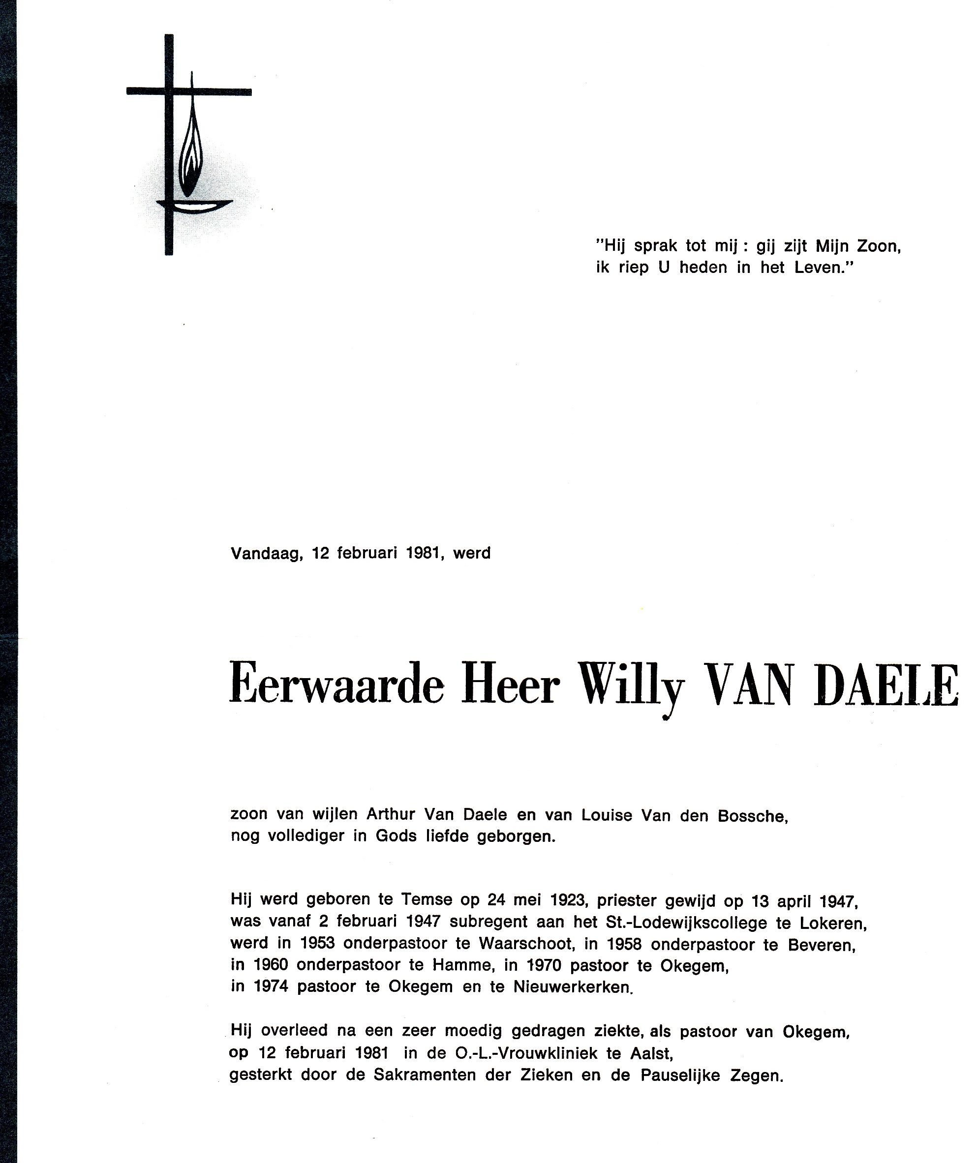 Van Daele Willy    