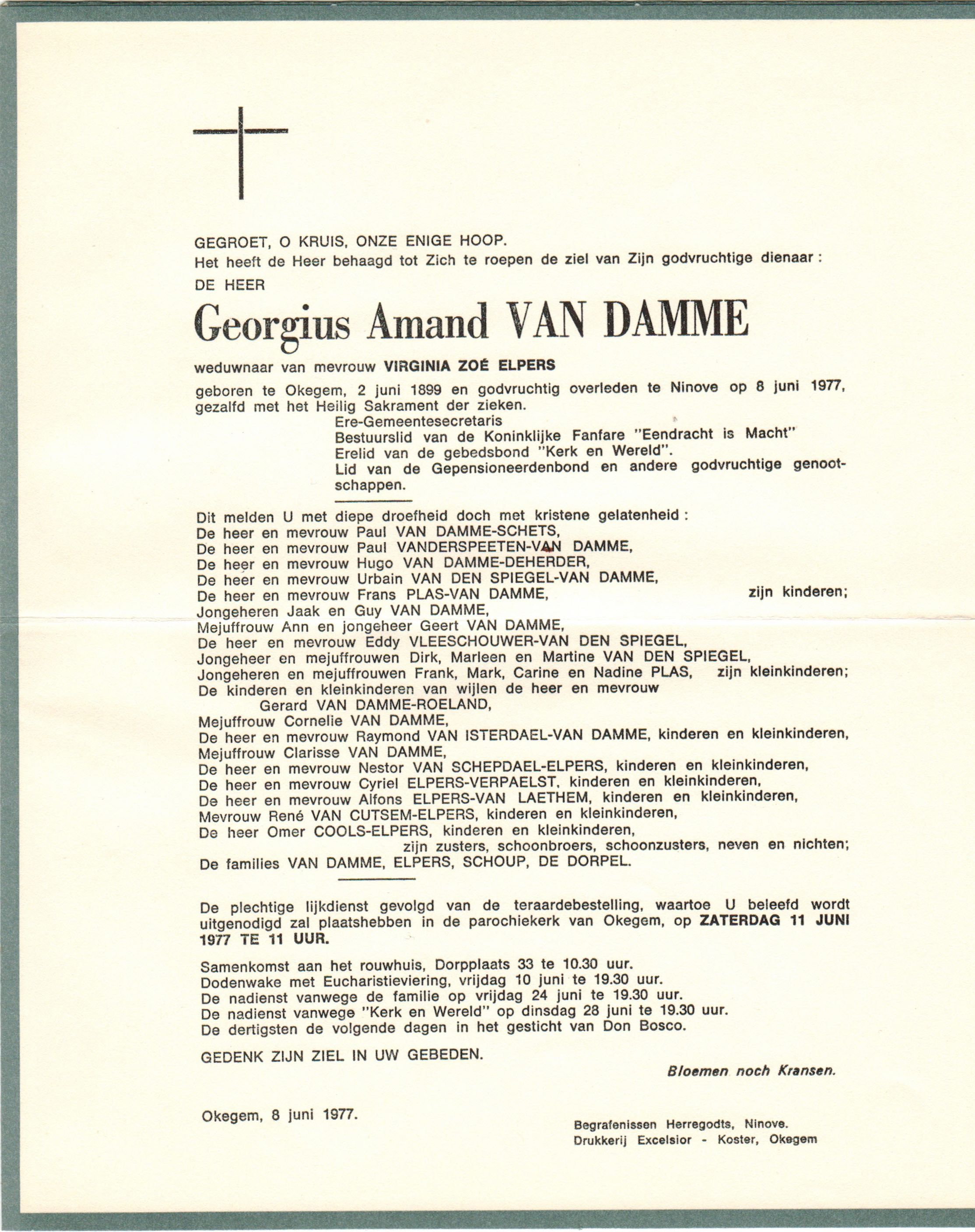 Van Damme Georgius Amand  