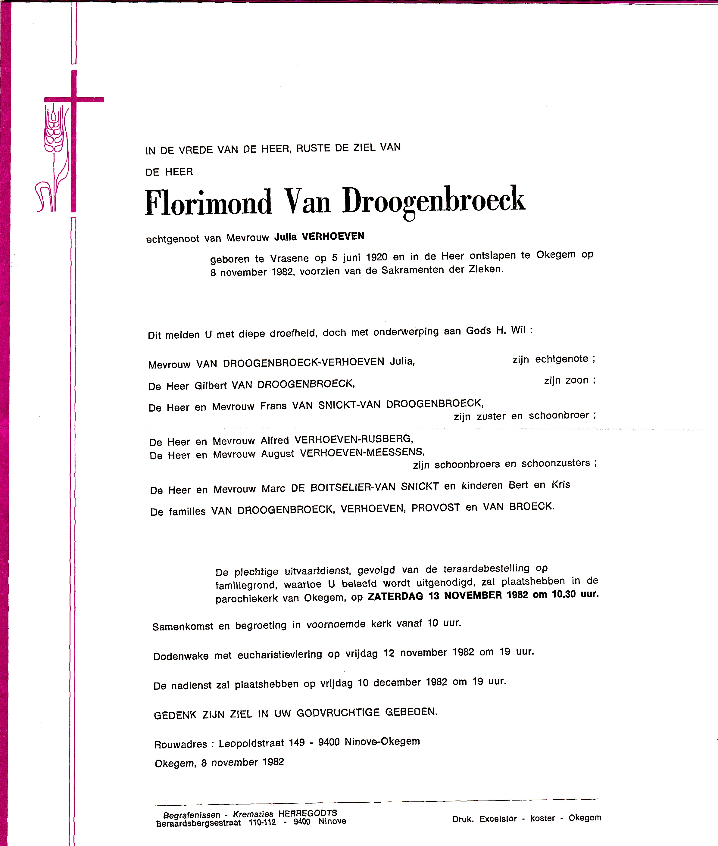 Van Droogenbroeck Florimond  