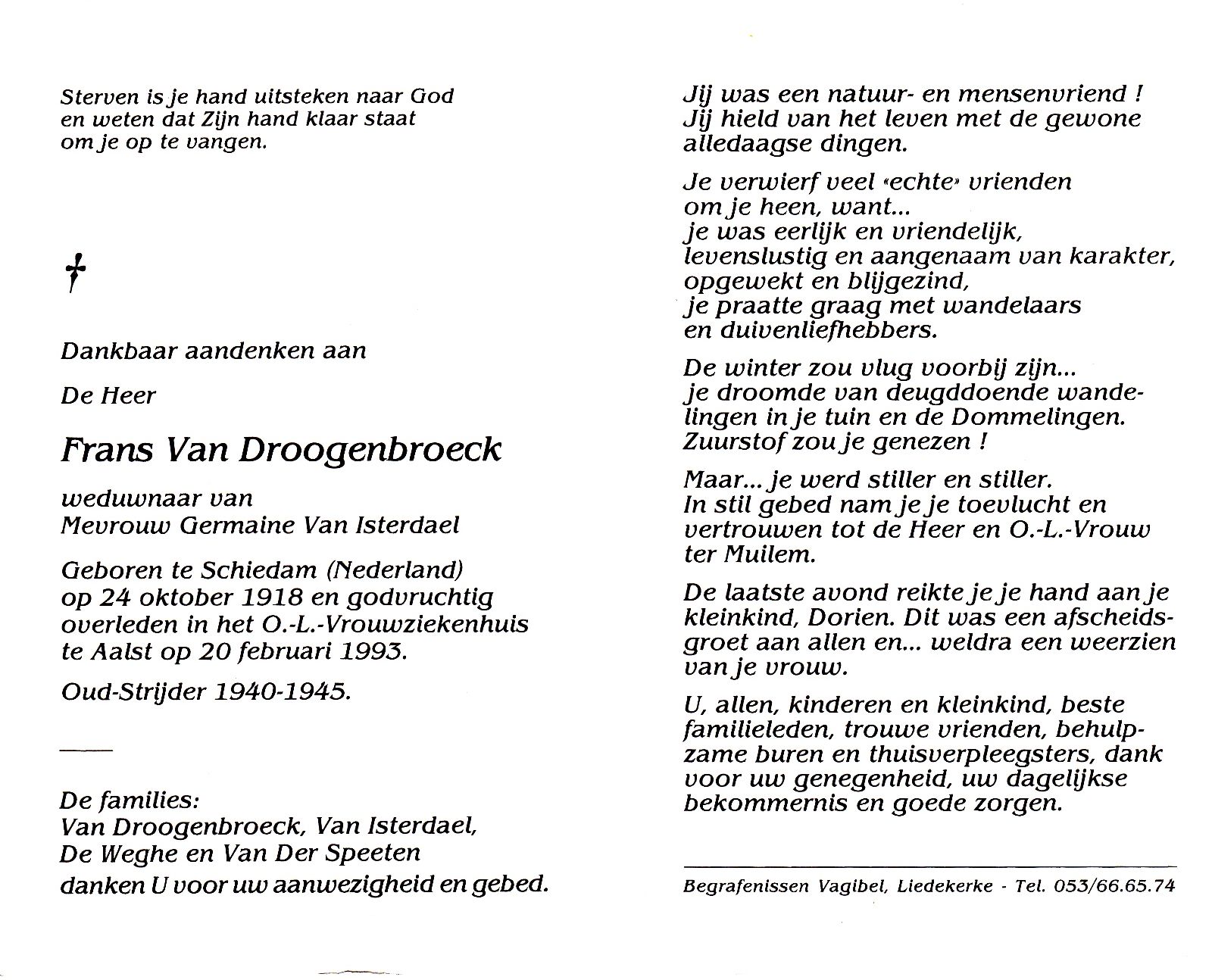 Van Droogenbroeck Frans