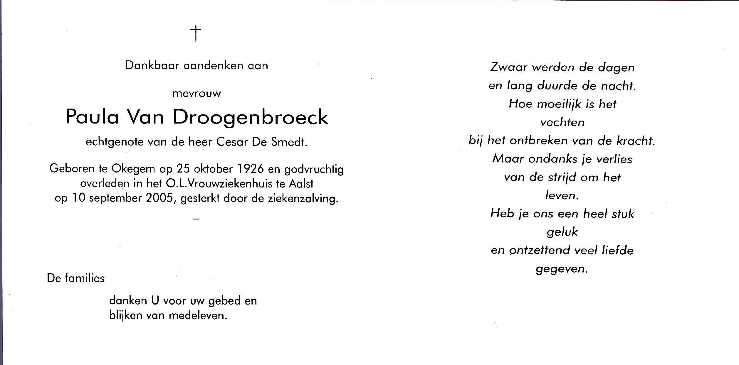 Van Droogenbroeck Paula