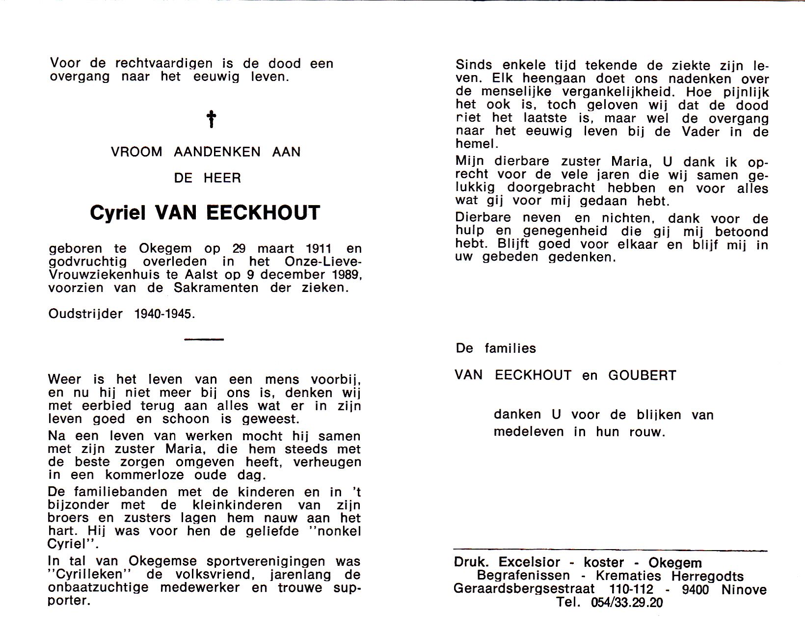 Van Eeckhout Cyriel