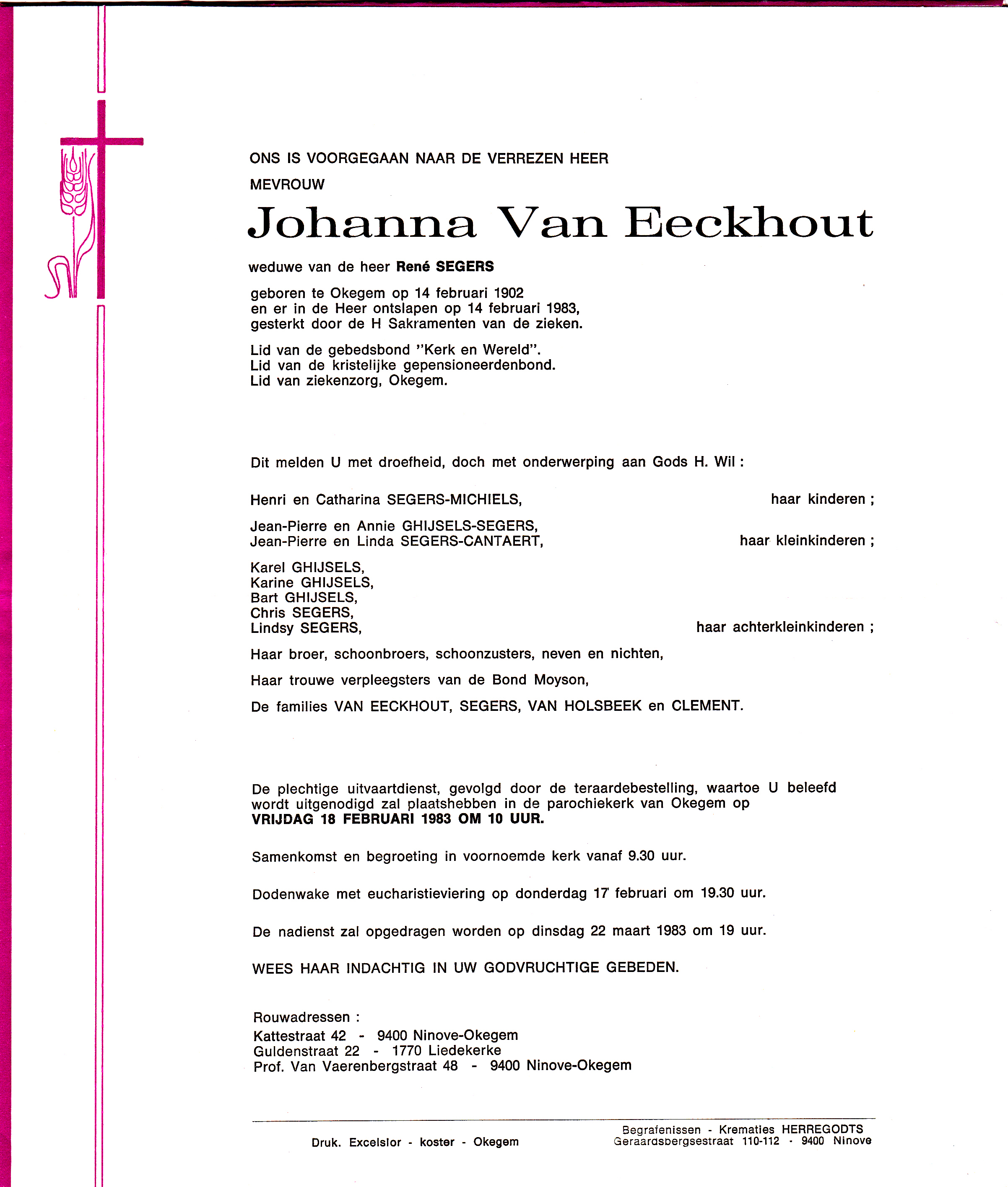 Van Eeckhout Johanna  
