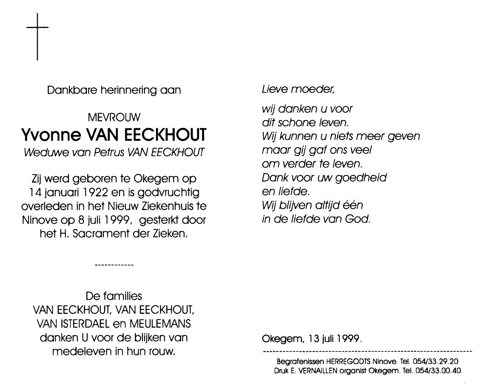 Van Eeckhout Yvonne