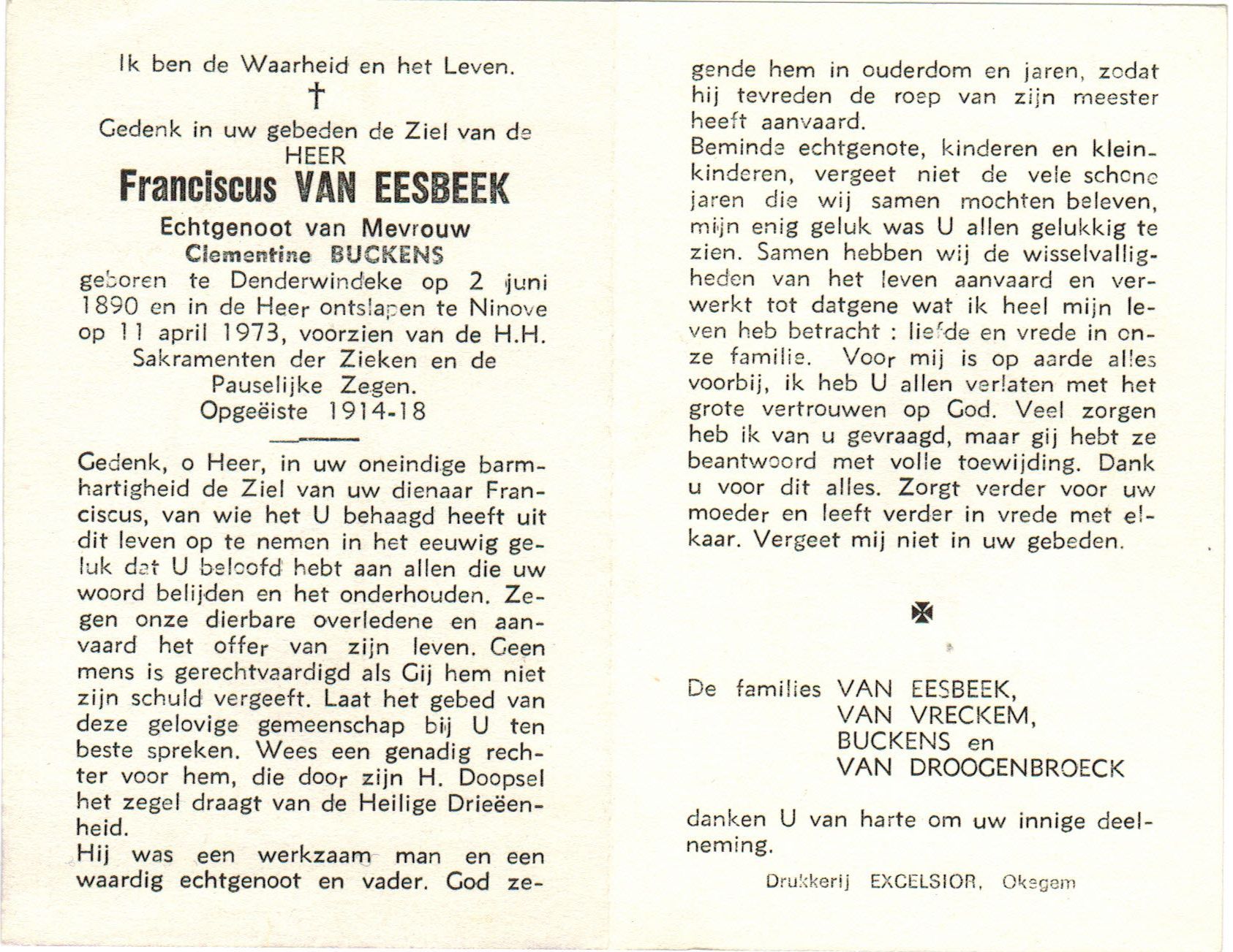 Van Eesbeeck Franciscus 